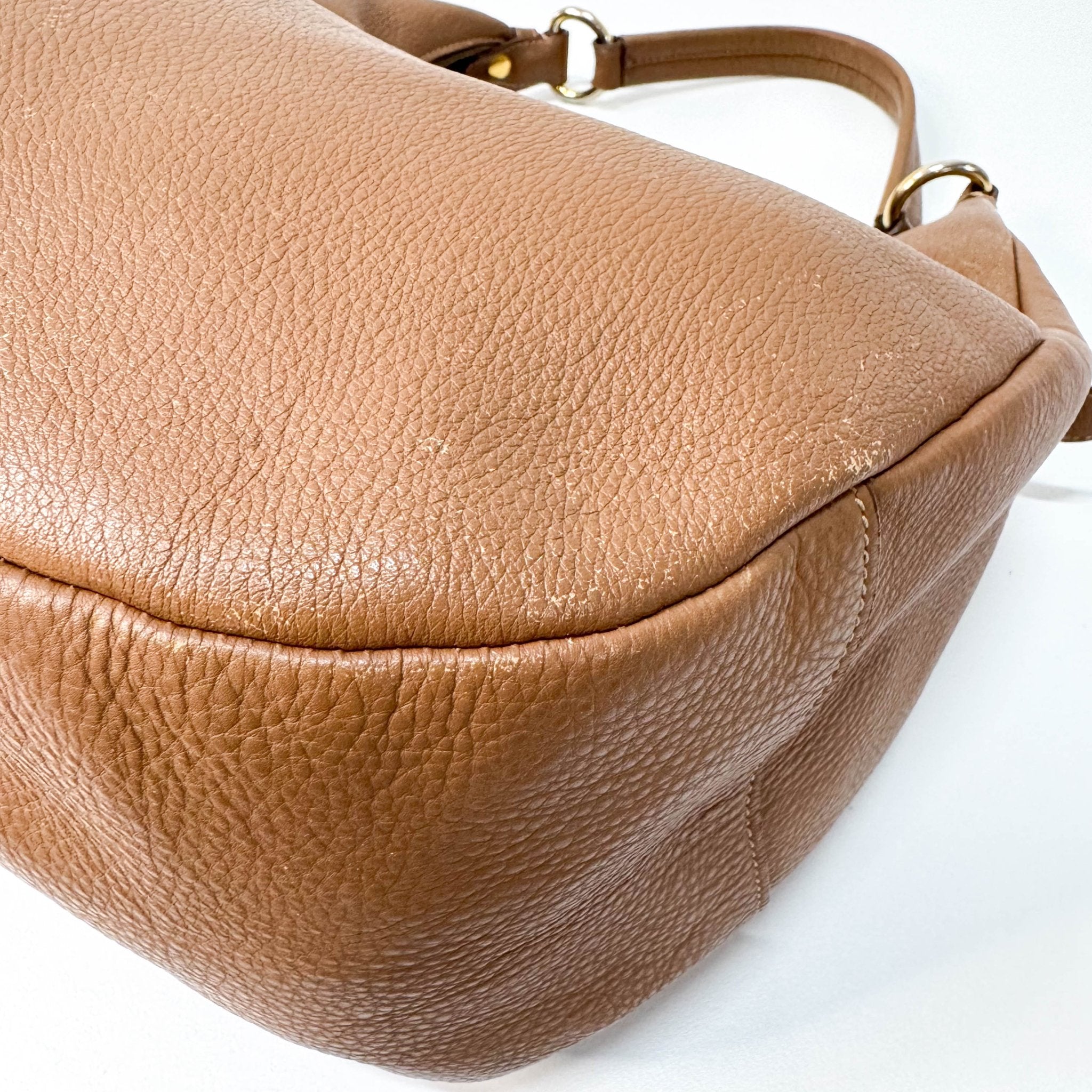 PRADA Brown Leather Shoulder Bag, in , Sold by HIVE PRELOVED - Shoulder Bags, ,