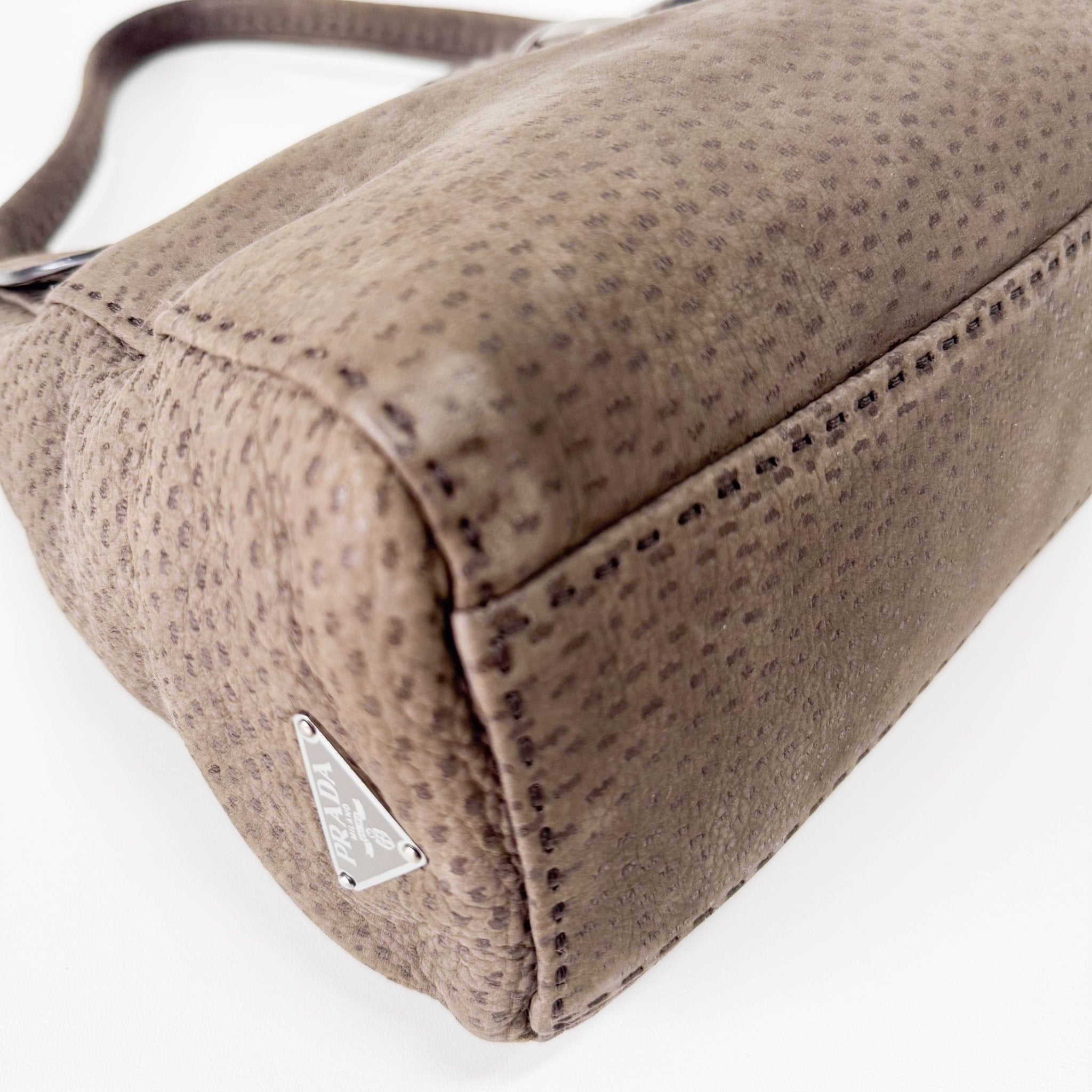 PRADA Brown Leather Shoulder Bag, in , Sold by HIVE PRELOVED - Shoulder Bags, ,