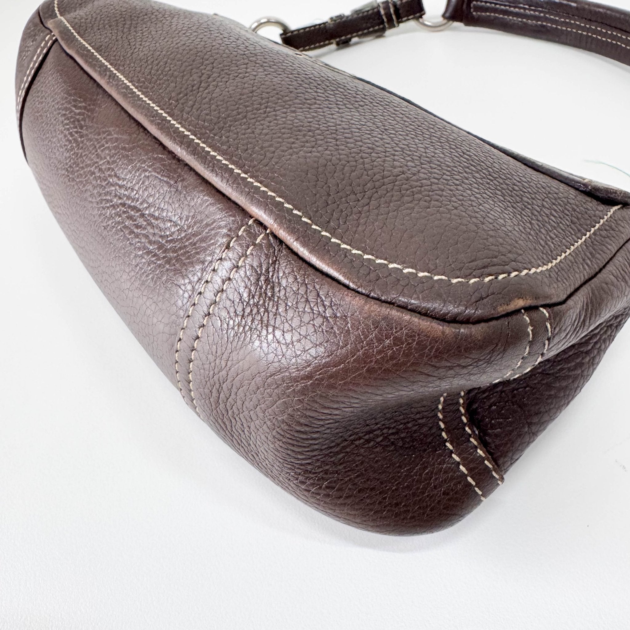 PRADA Brown Leather Shoulder Bag, in , Sold by HIVE PRELOVED - Shoulder Bags, ,