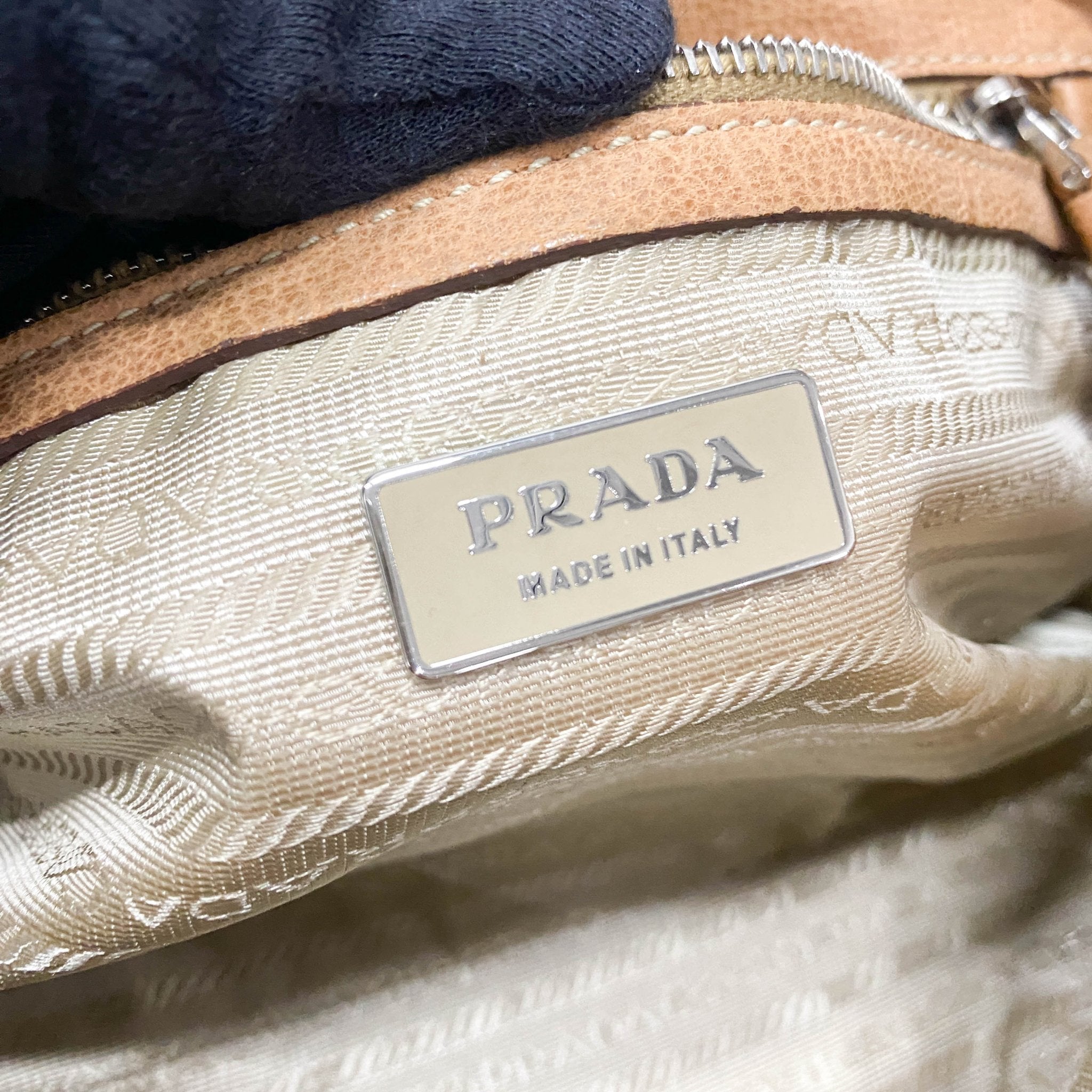 PRADA Brown Leather Shoulder Bag, in , Sold by HIVE PRELOVED - Shoulder Bags, ,