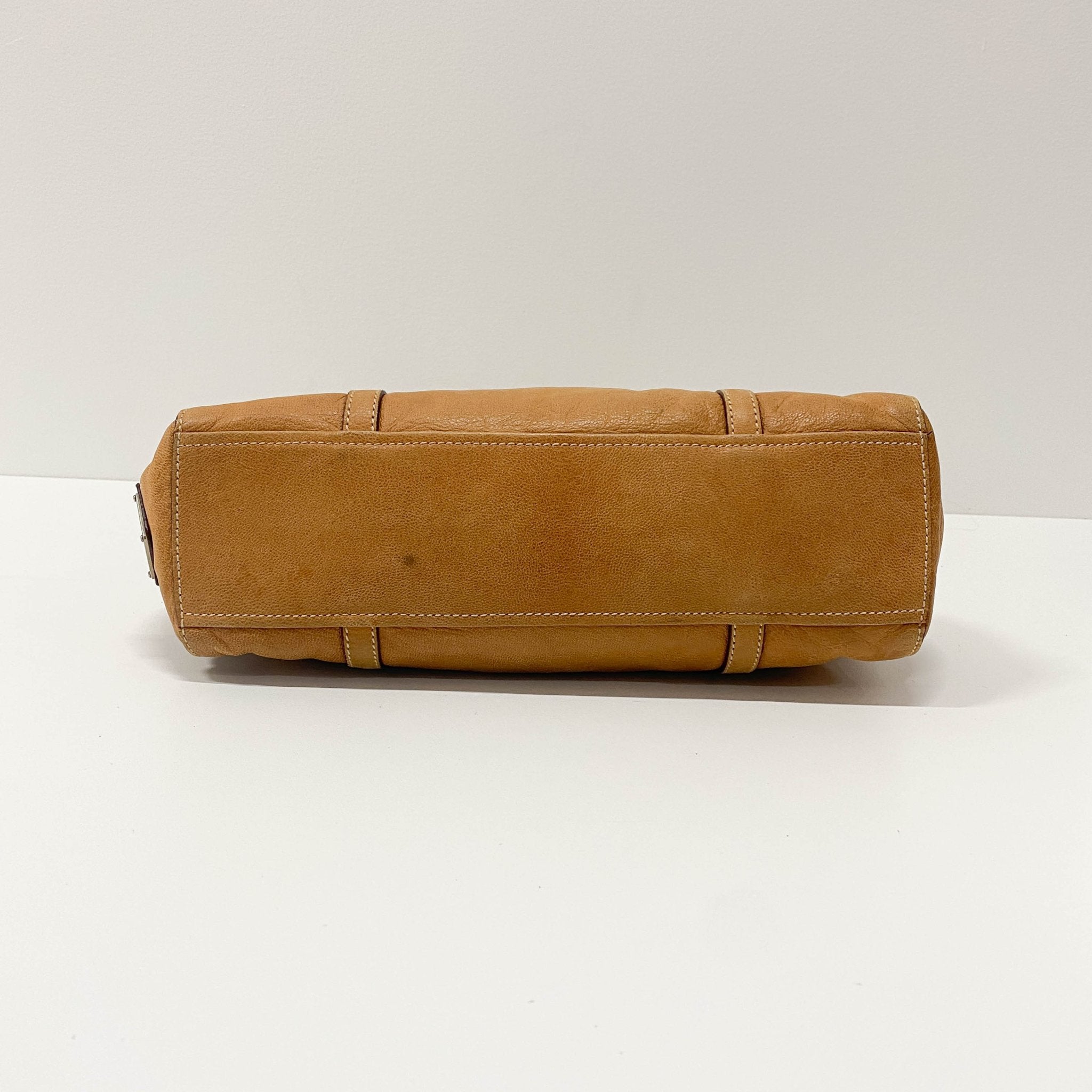 PRADA Brown Leather Shoulder Bag, in , Sold by HIVE PRELOVED - Shoulder Bags, ,