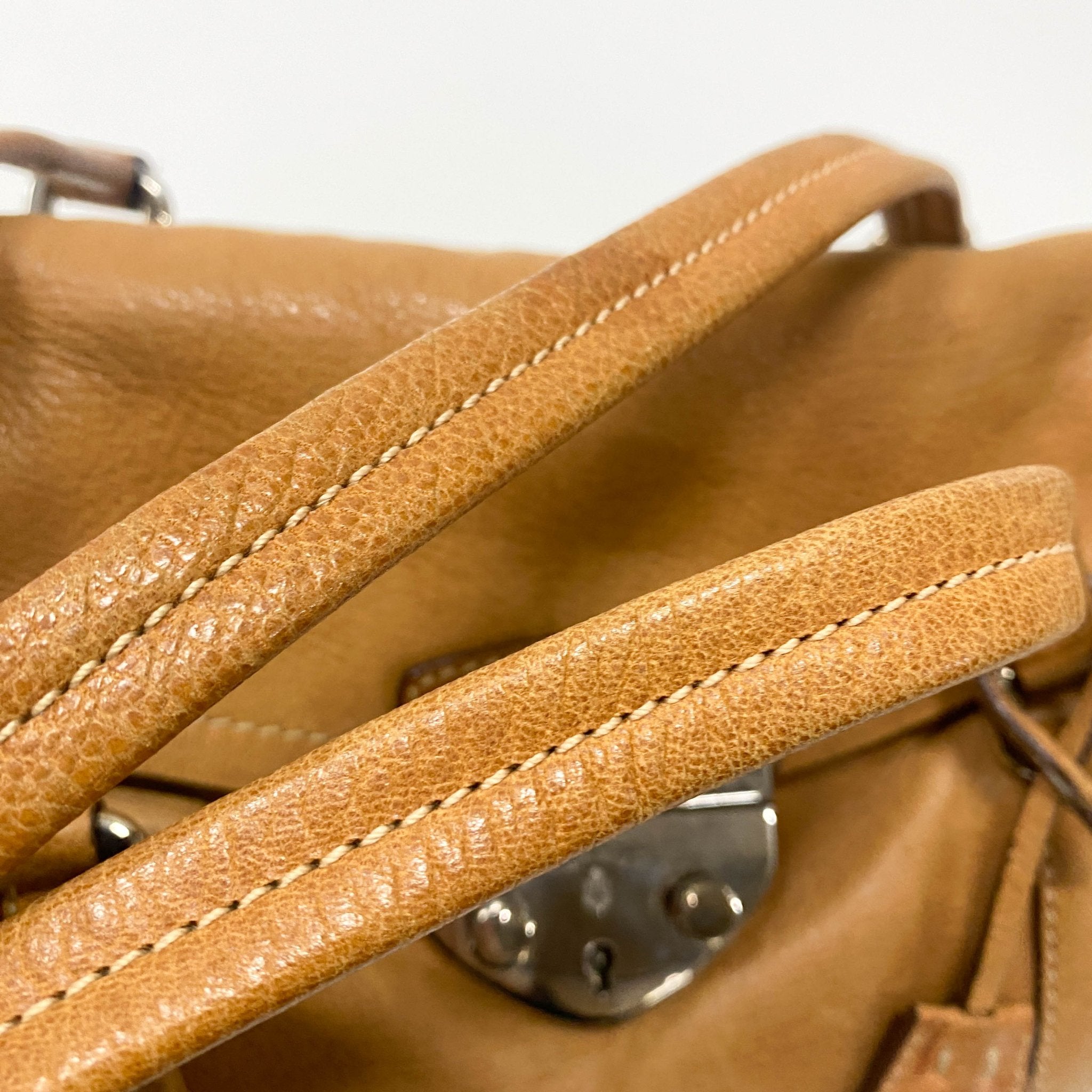 PRADA Brown Leather Shoulder Bag, in , Sold by HIVE PRELOVED - Shoulder Bags, ,