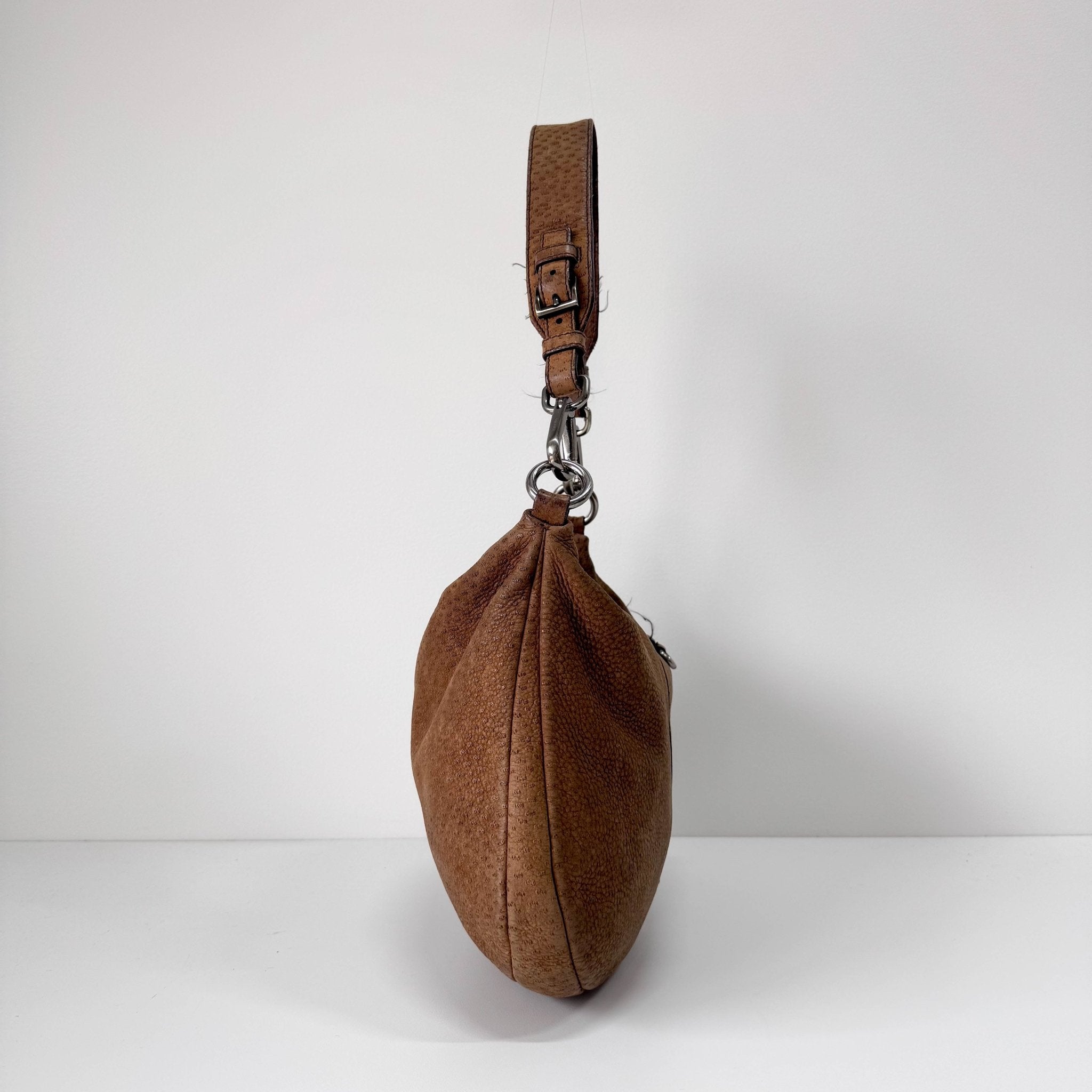 PRADA Brown Leather Shoulder Bag, in , Sold by HIVE PRELOVED - Shoulder Bags, ,