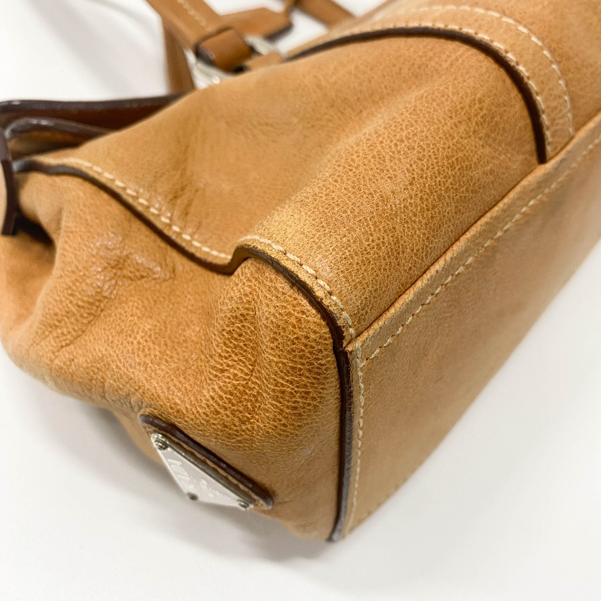 PRADA Brown Leather Shoulder Bag, in , Sold by HIVE PRELOVED - Shoulder Bags, ,