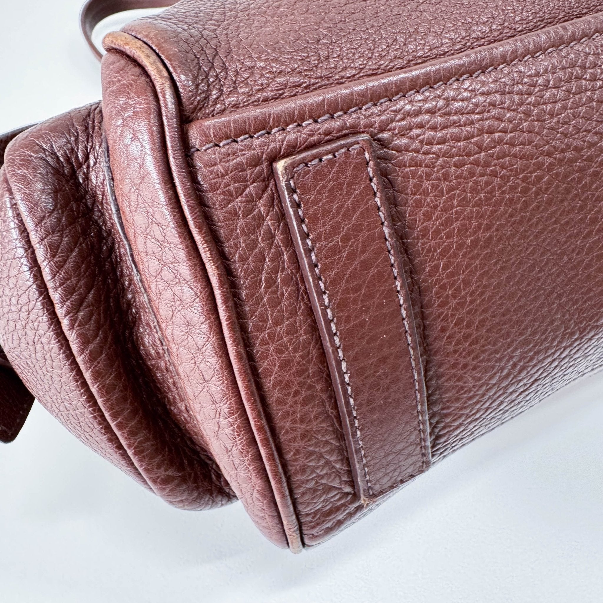 PRADA Brown Leather Top Handle Shoulder Bag, in , Sold by HIVE PRELOVED - Shoulder Bags, ,