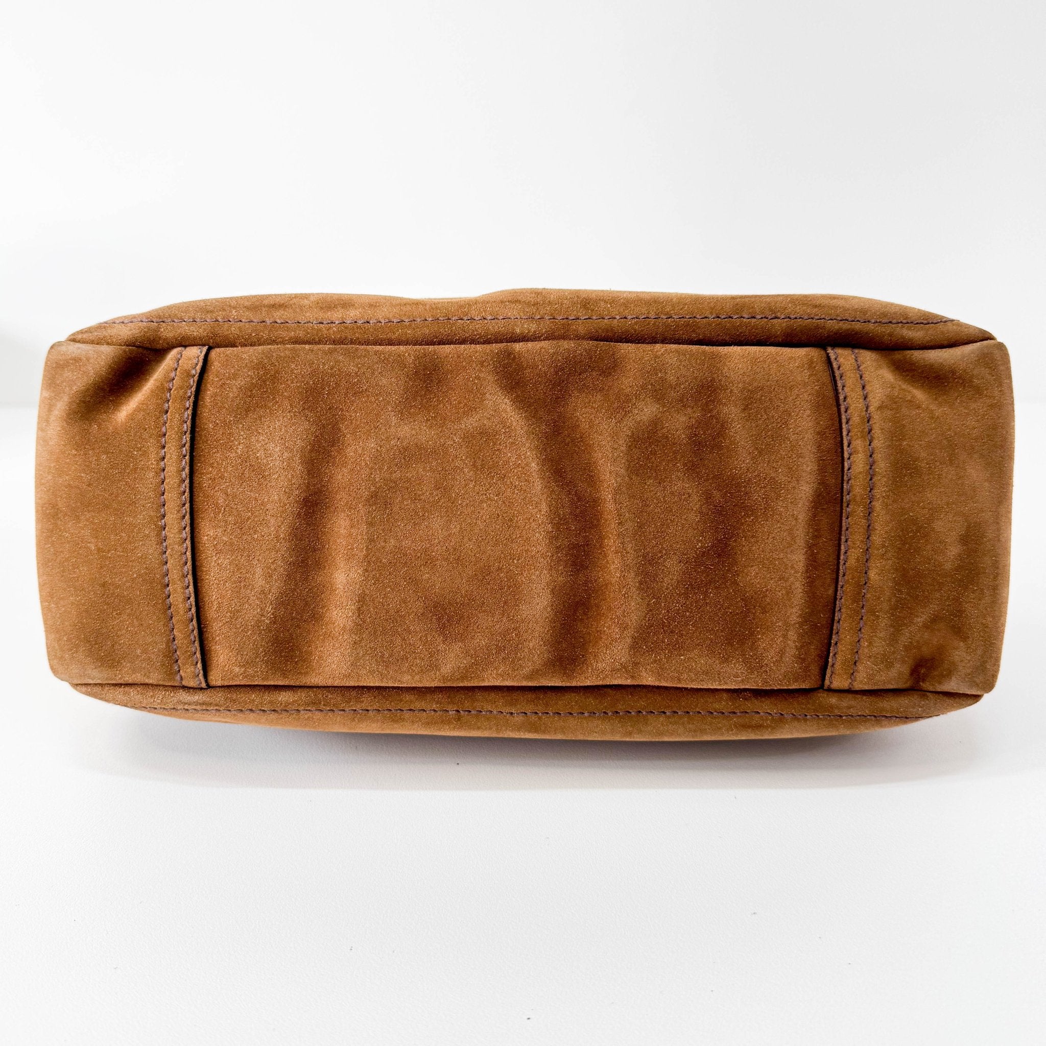 PRADA Brown Suede Hobo Shoulder Bag, in , Sold by HIVE PRELOVED - Shoulder Bags, ,