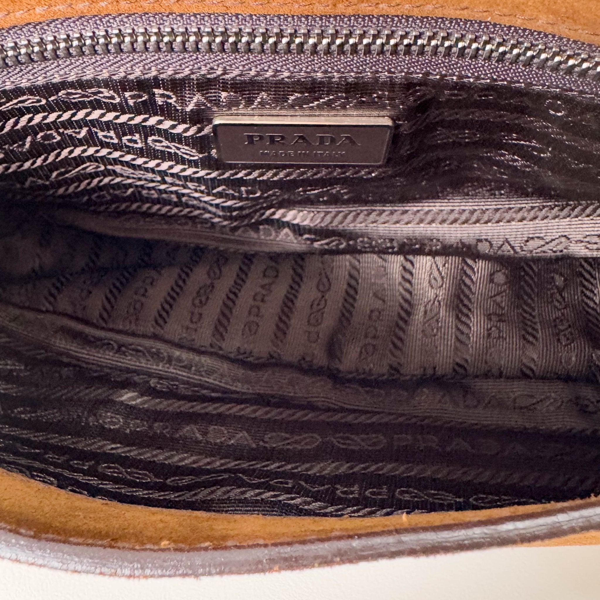 PRADA Brown Suede Shoulder Bag, in , Sold by HIVE PRELOVED - Shoulder Bags, ,