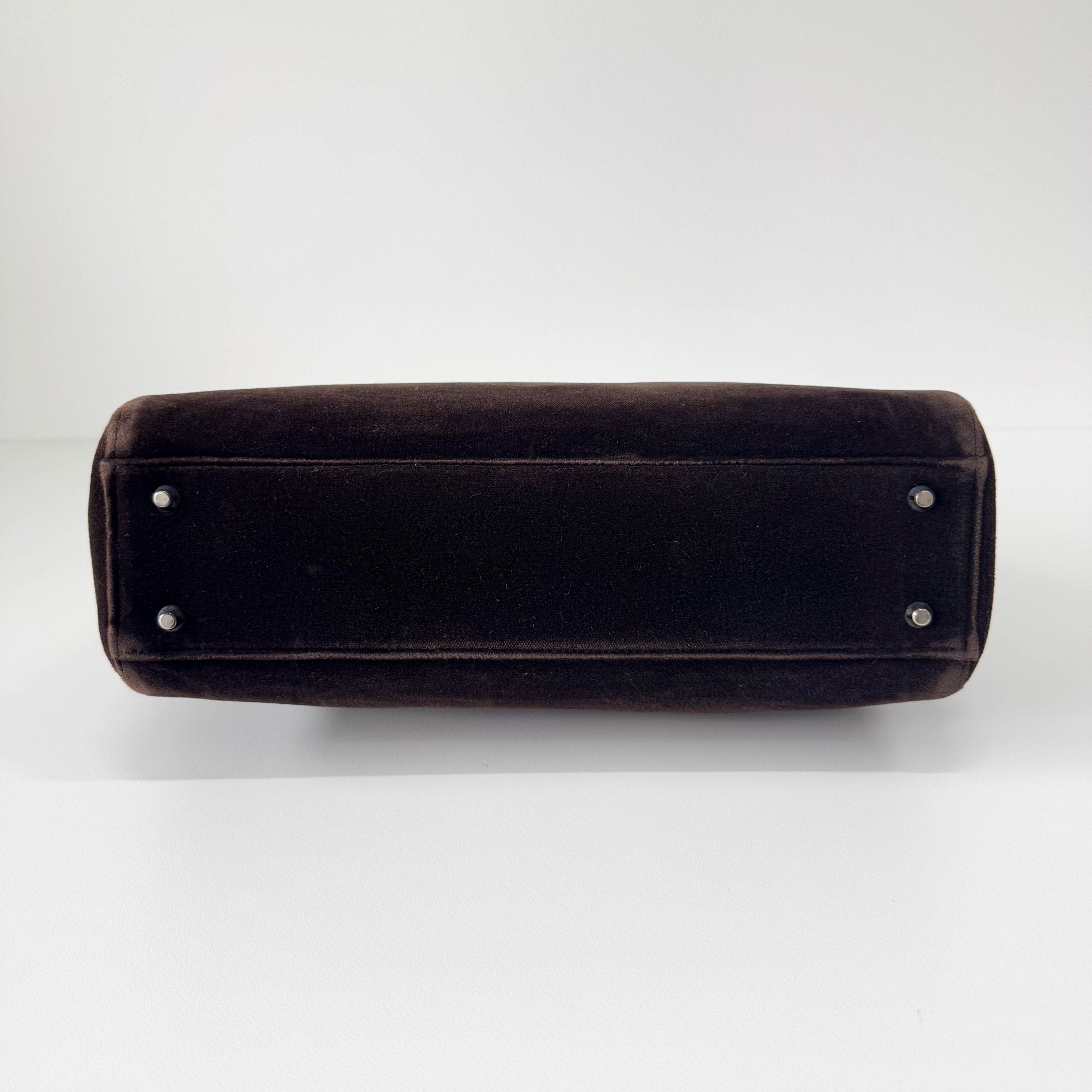 PRADA Brown Velvet Top Handle Bag, in , Sold by HIVE PRELOVED - Shoulder Bags, ,