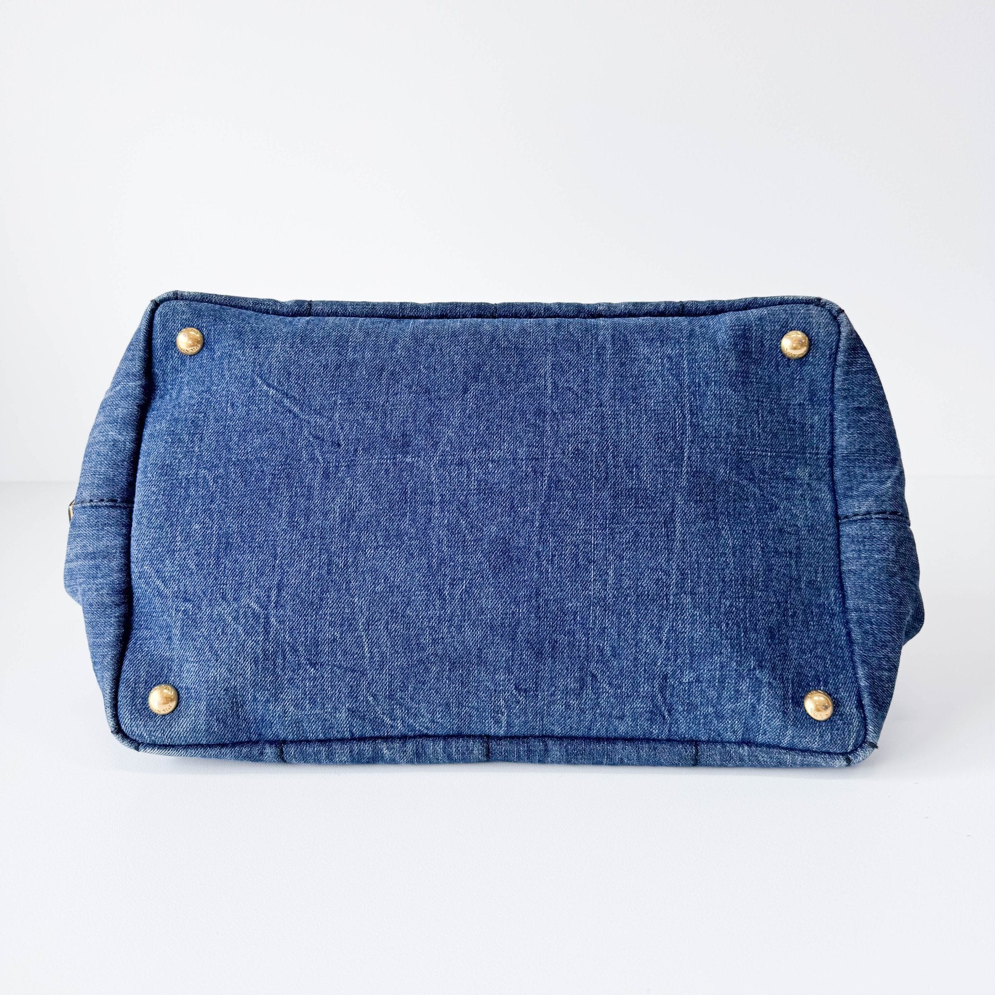 PRADA Canapa Blue Denim with Leopard Pony Hair Hand Bag, in , Sold by HIVE PRELOVED - Shoulder Bags, ,