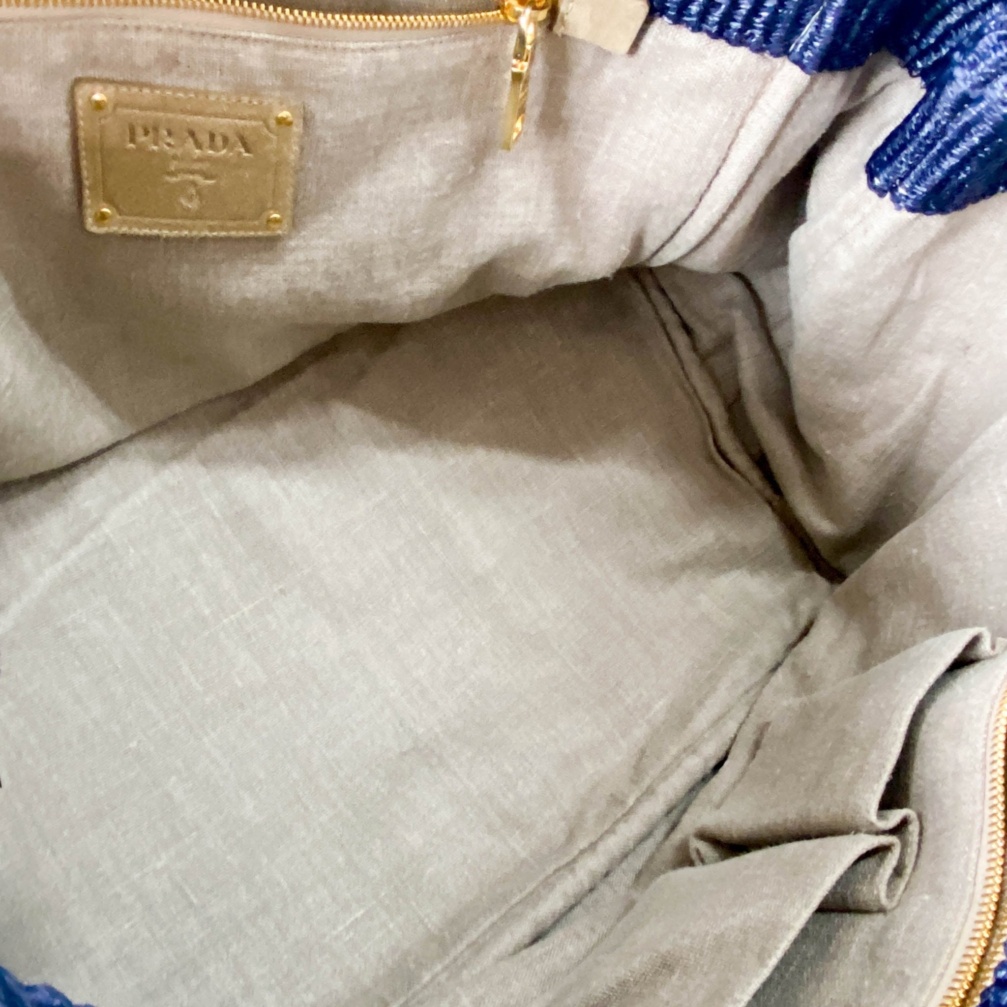 PRADA Canapa Navy Straw Tote Handle Bag, in , Sold by HIVE PRELOVED - Handle Bags, Totes,