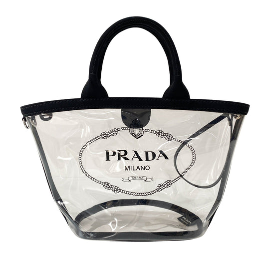 PRADA Canapa PVC Beach Bag, in , Sold by HIVE PRELOVED - Handle Bags, Shoulder Bags,
