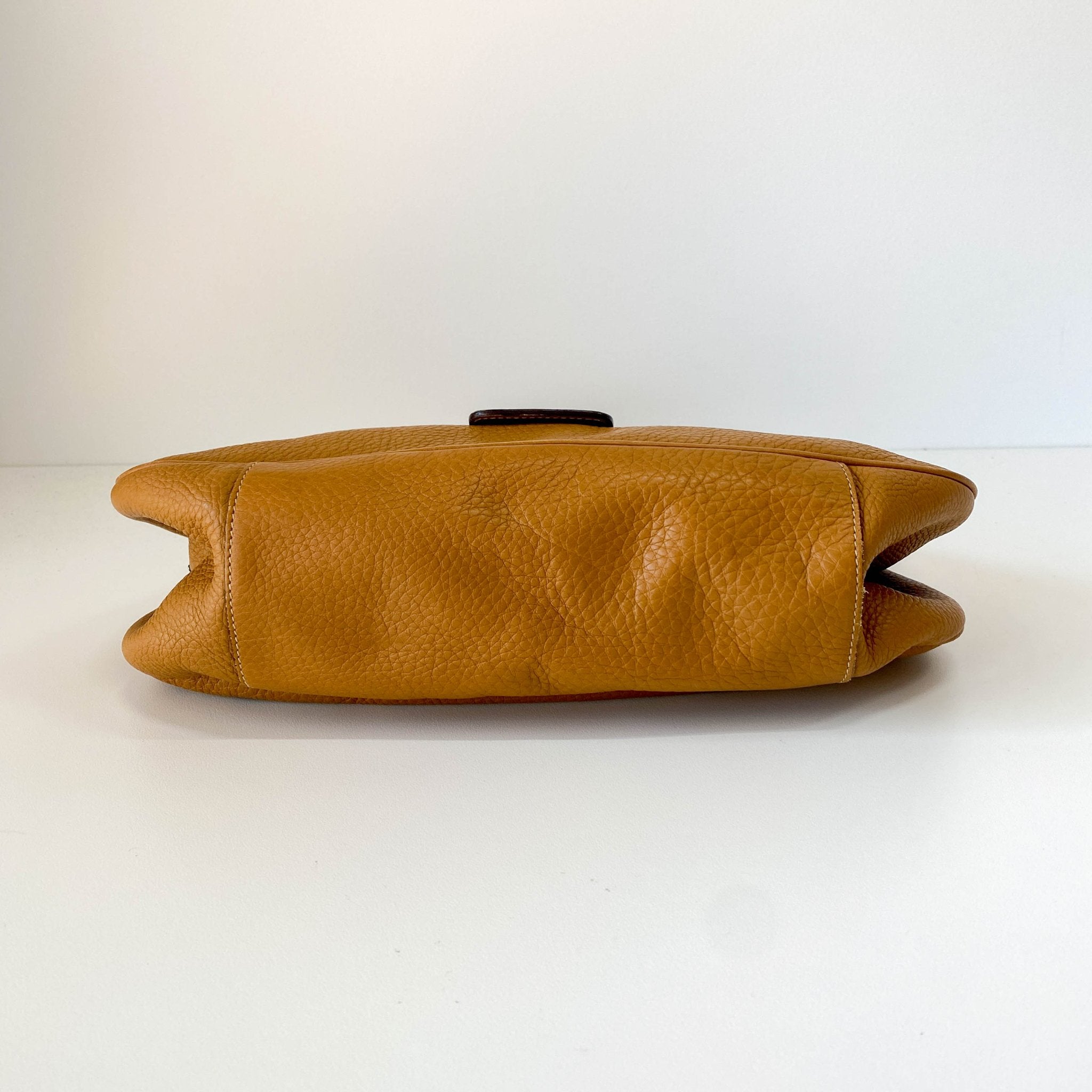 PRADA Caramel Brown Belt Buckle Leather Shoulder Bag, in , Sold by HIVE PRELOVED - Shoulder Bags, ,