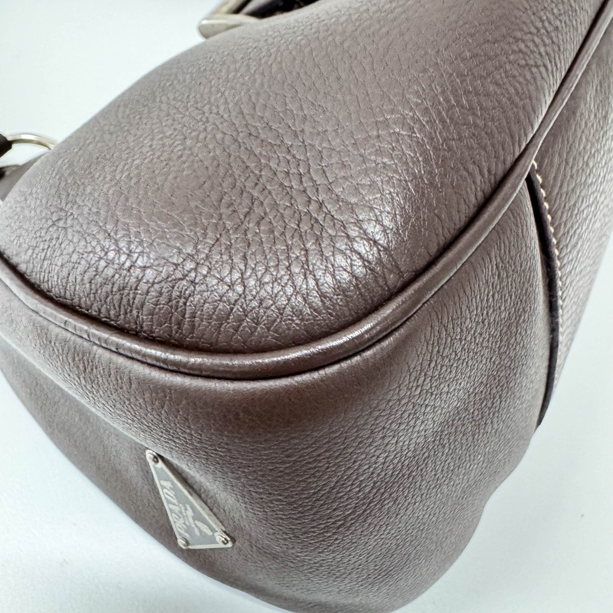 PRADA Chocolate Brown Leather Belt Shoulder Bag, in , Sold by HIVE PRELOVED - Shoulder Bags, ,