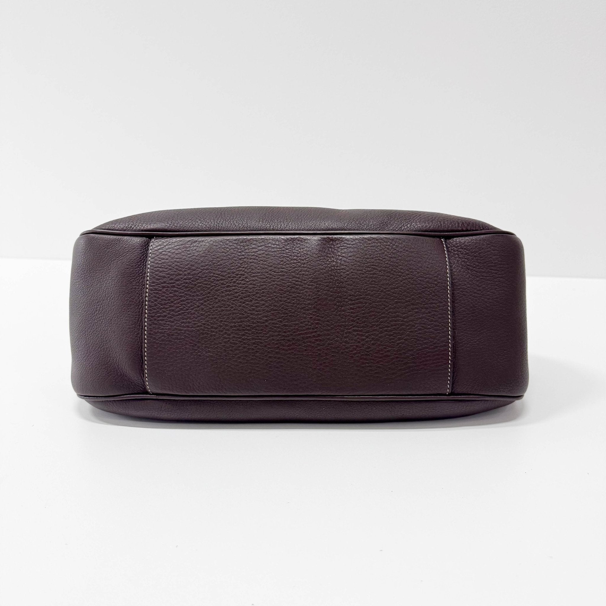 PRADA Chocolate Brown Leather Belt Shoulder Bag, in , Sold by HIVE PRELOVED - Shoulder Bags, ,