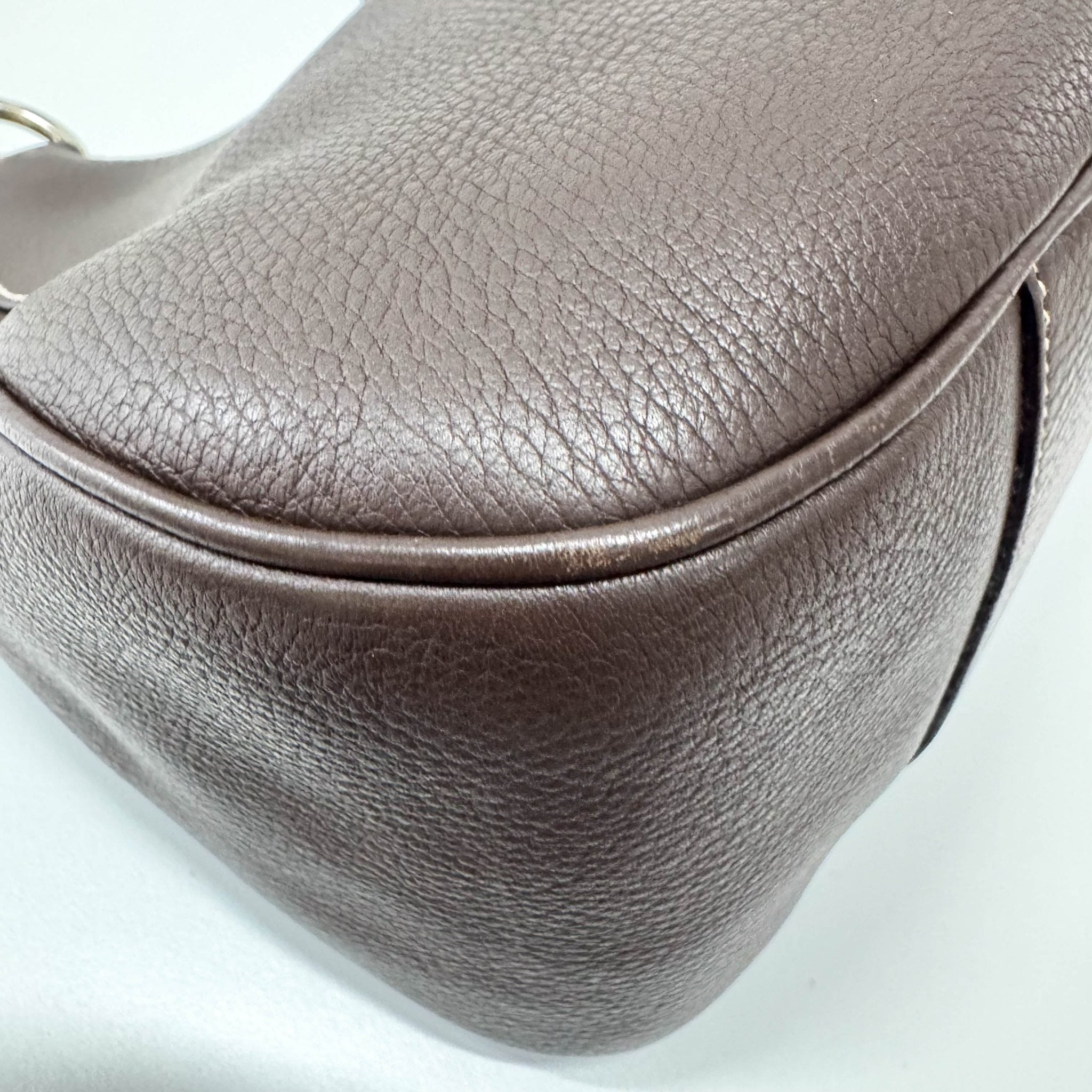 PRADA Chocolate Brown Leather Belt Shoulder Bag, in , Sold by HIVE PRELOVED - Shoulder Bags, ,