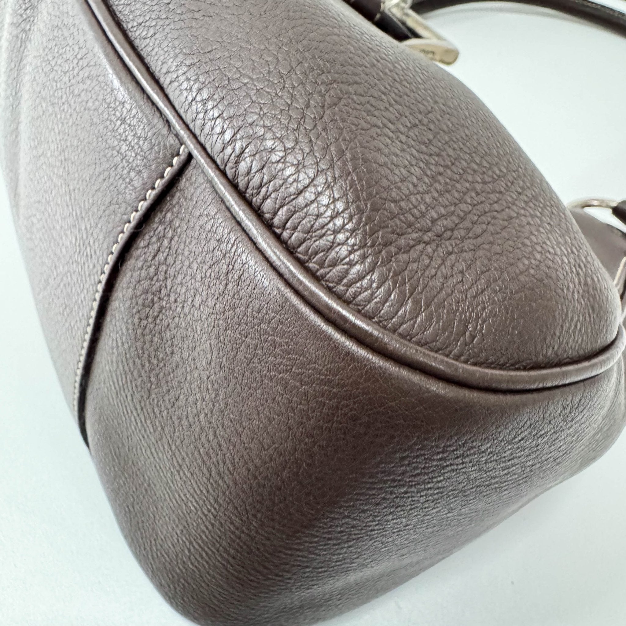 PRADA Chocolate Brown Leather Belt Shoulder Bag, in , Sold by HIVE PRELOVED - Shoulder Bags, ,