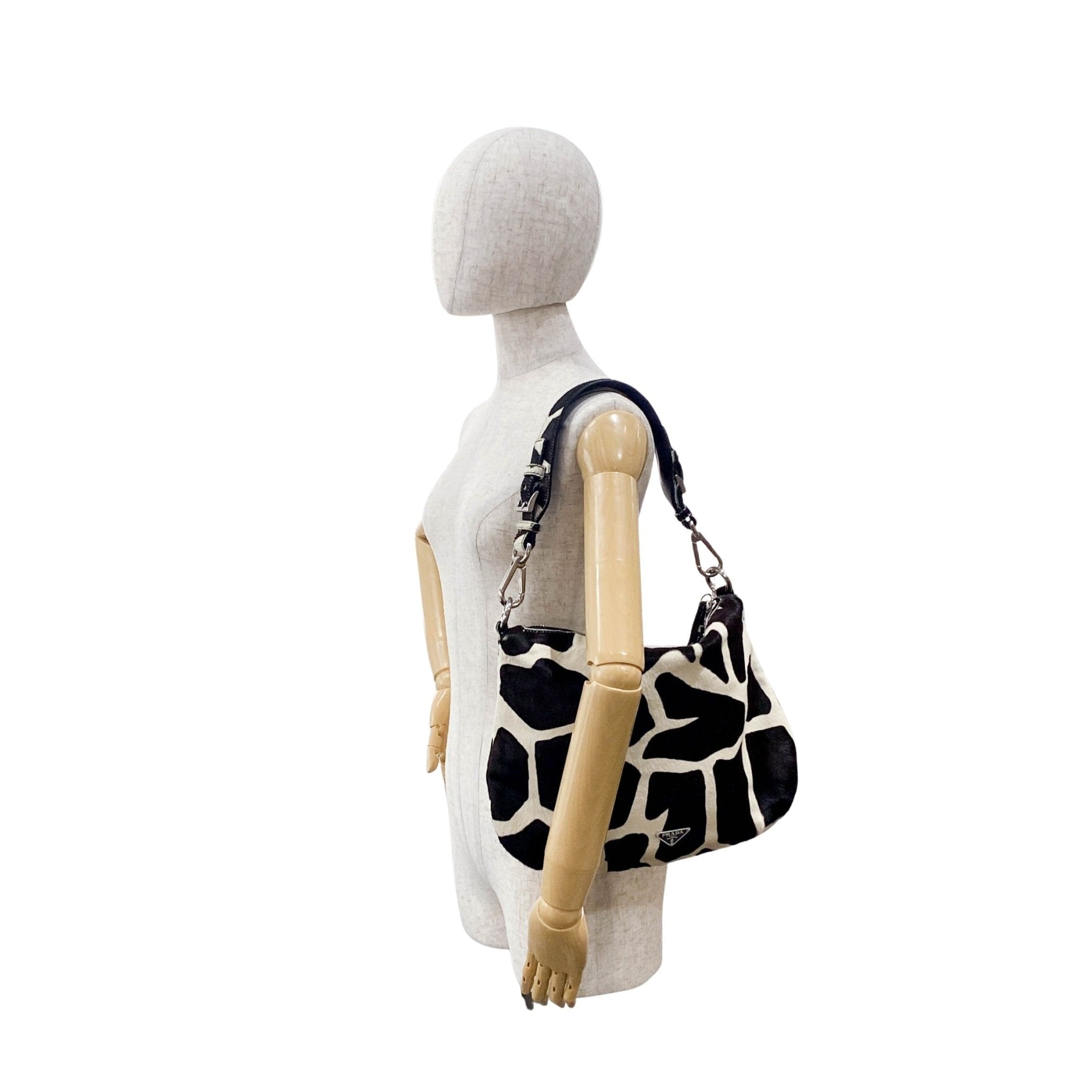 PRADA Cow Print Calf Fur Shoulder Bag, in , Sold by HIVE PRELOVED - Shoulder Bags, ,