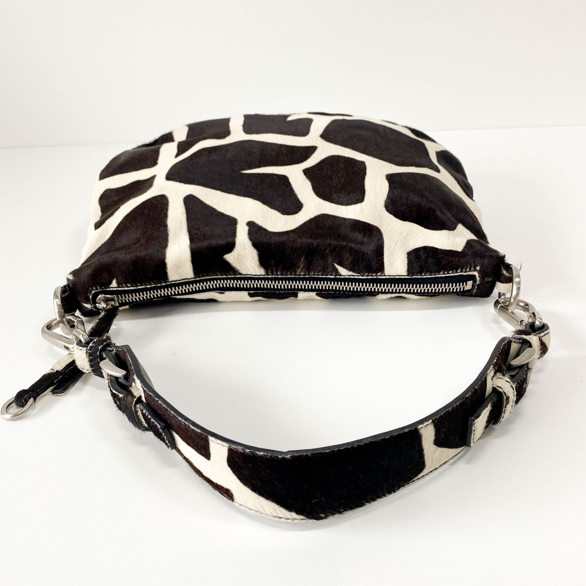 PRADA Cow Print Calf Fur Shoulder Bag, in , Sold by HIVE PRELOVED - Shoulder Bags, ,