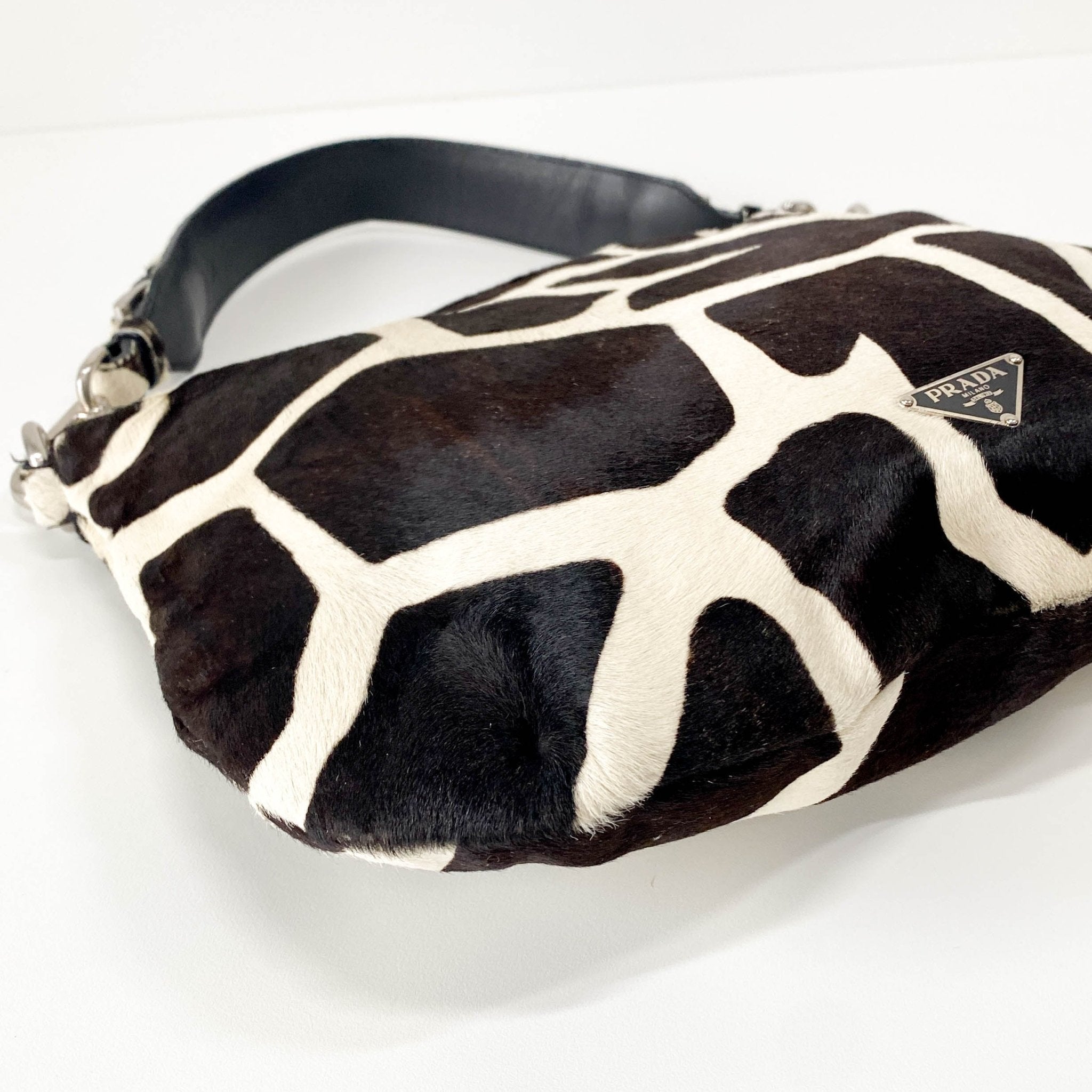 PRADA Cow Print Calf Fur Shoulder Bag, in , Sold by HIVE PRELOVED - Shoulder Bags, ,