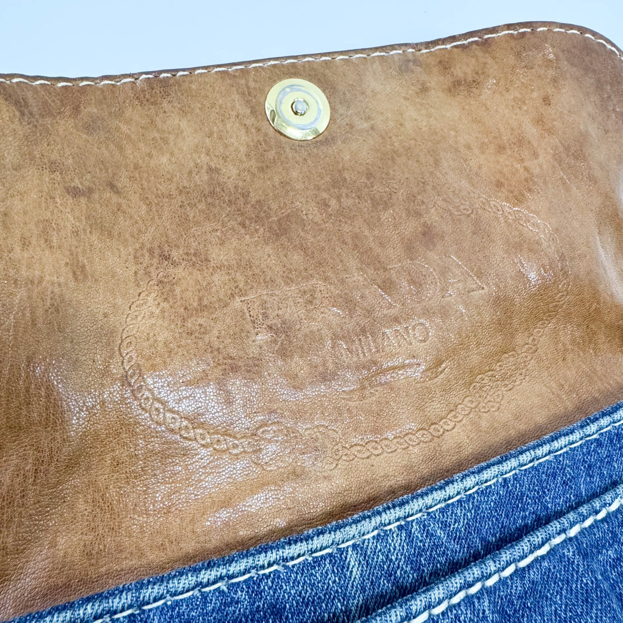 PRADA Denim Shoulder Bag, in , Sold by HIVE PRELOVED - Shoulder Bags, ,