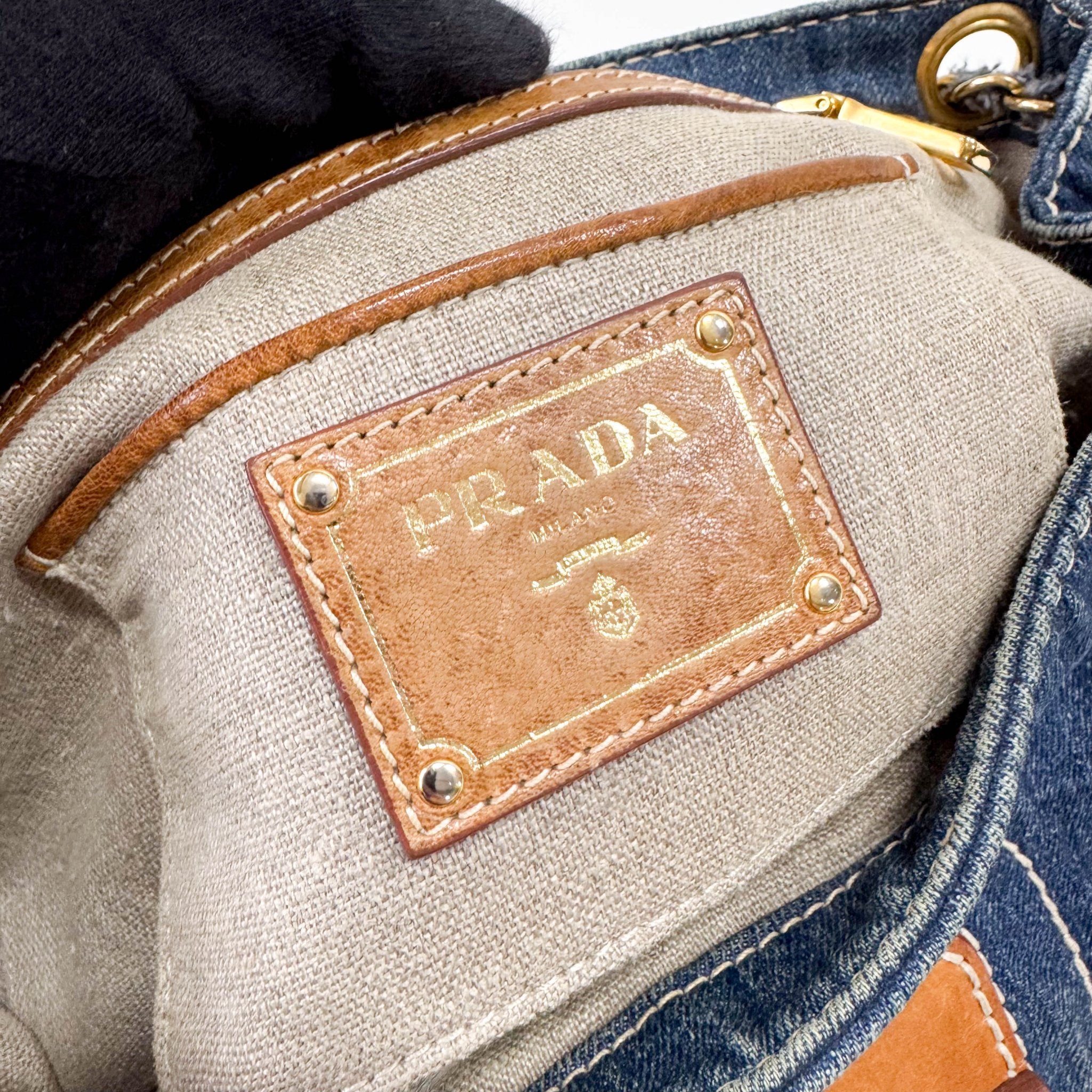 PRADA Denim Shoulder Bag, in , Sold by HIVE PRELOVED - Shoulder Bags, ,