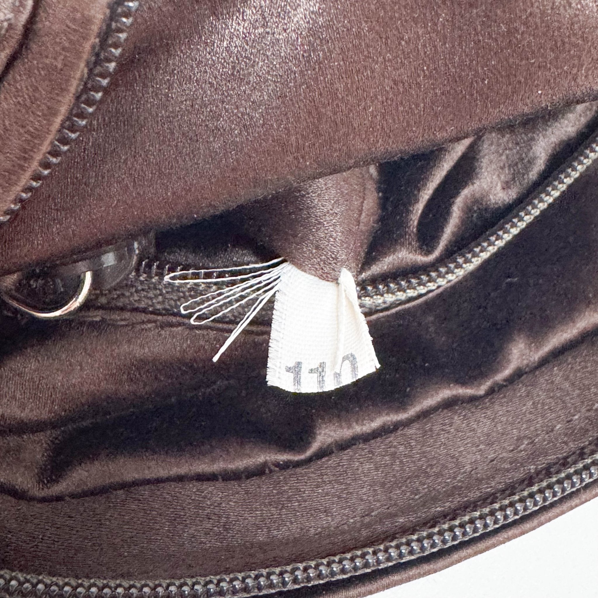 PRADA Embroidered Brown Satin Mini Handle Bag, in , Sold by HIVE PRELOVED - Handle Bags, ,