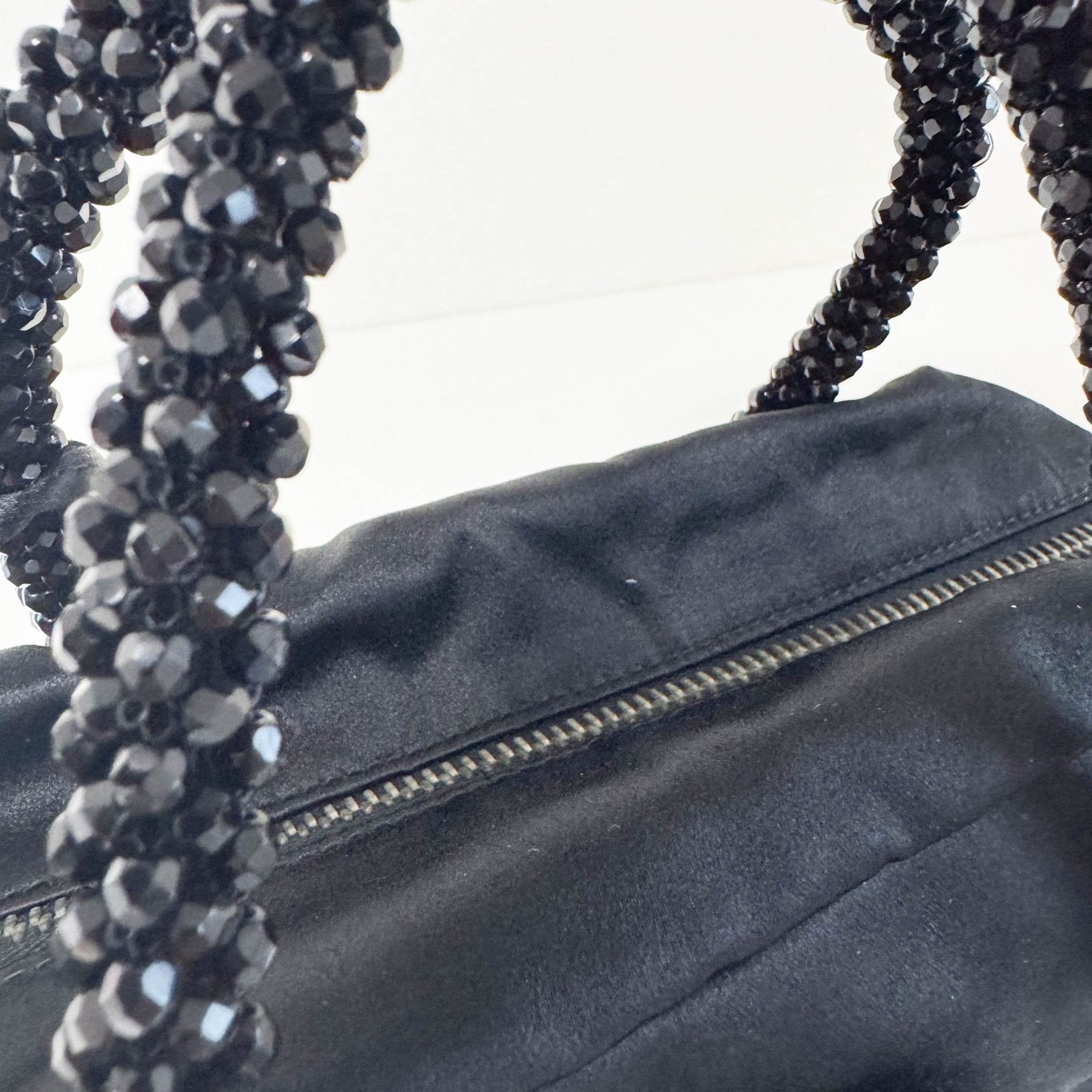 PRADA Evening bear Bijoux Bags Hand Bag Satin / Leather Black, in , Sold by HIVE PRELOVED - Handle Bags, Mini bags,