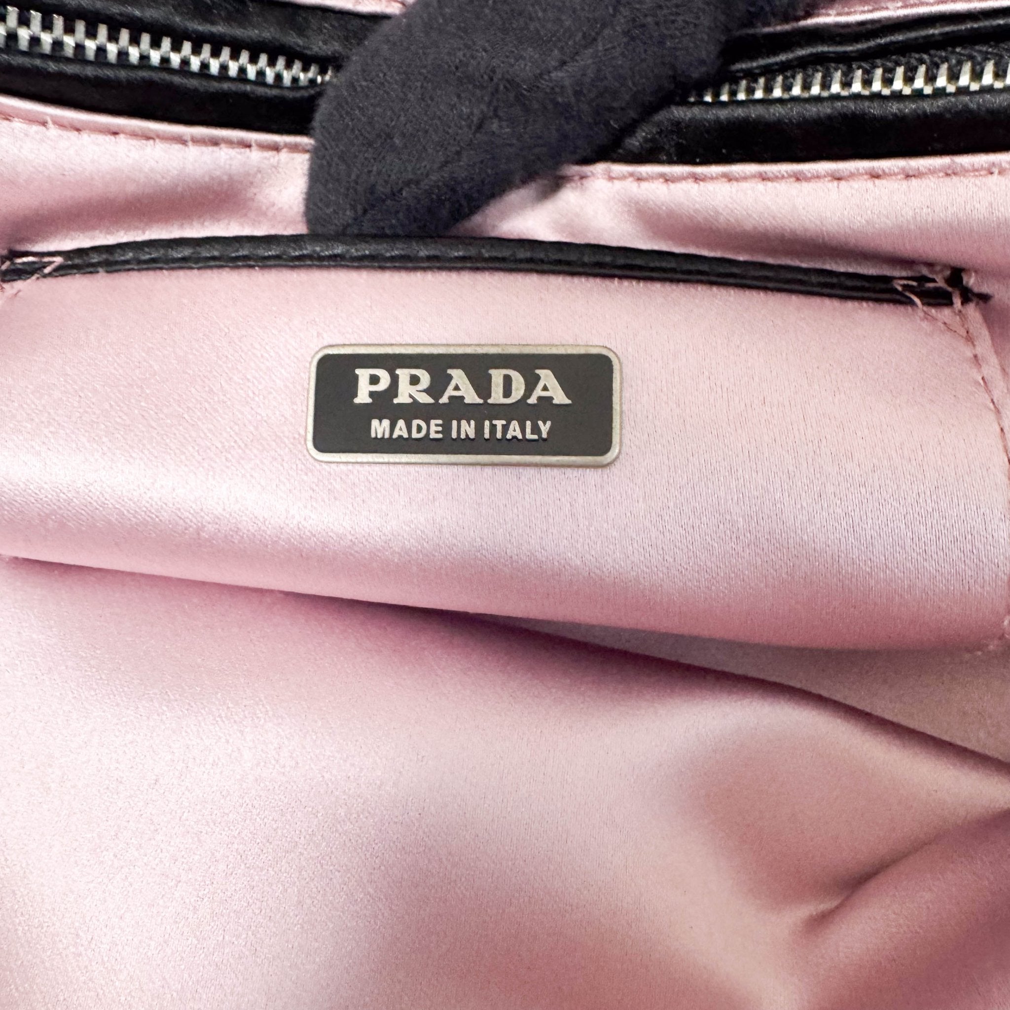 PRADA Evening bear Bijoux Bags Hand Bag Satin / Leather Black, in , Sold by HIVE PRELOVED - Handle Bags, Mini bags,