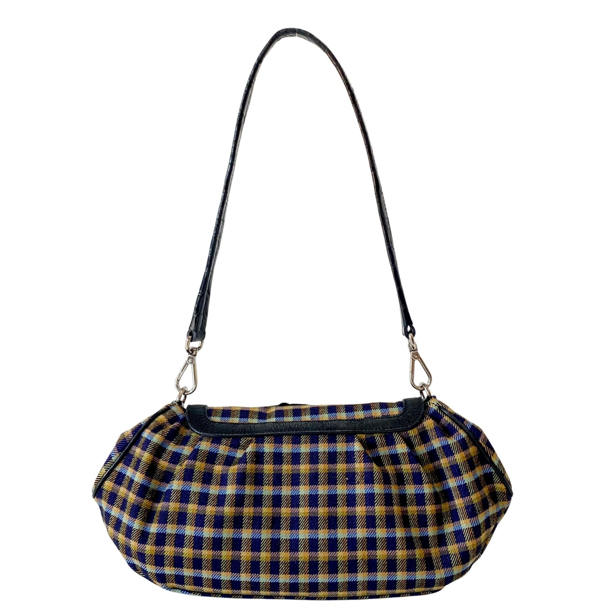 PRADA Gingham Rhinestone Hardware Shoulder Bag, in , Sold by HIVE PRELOVED - Shoulder Bags, ,