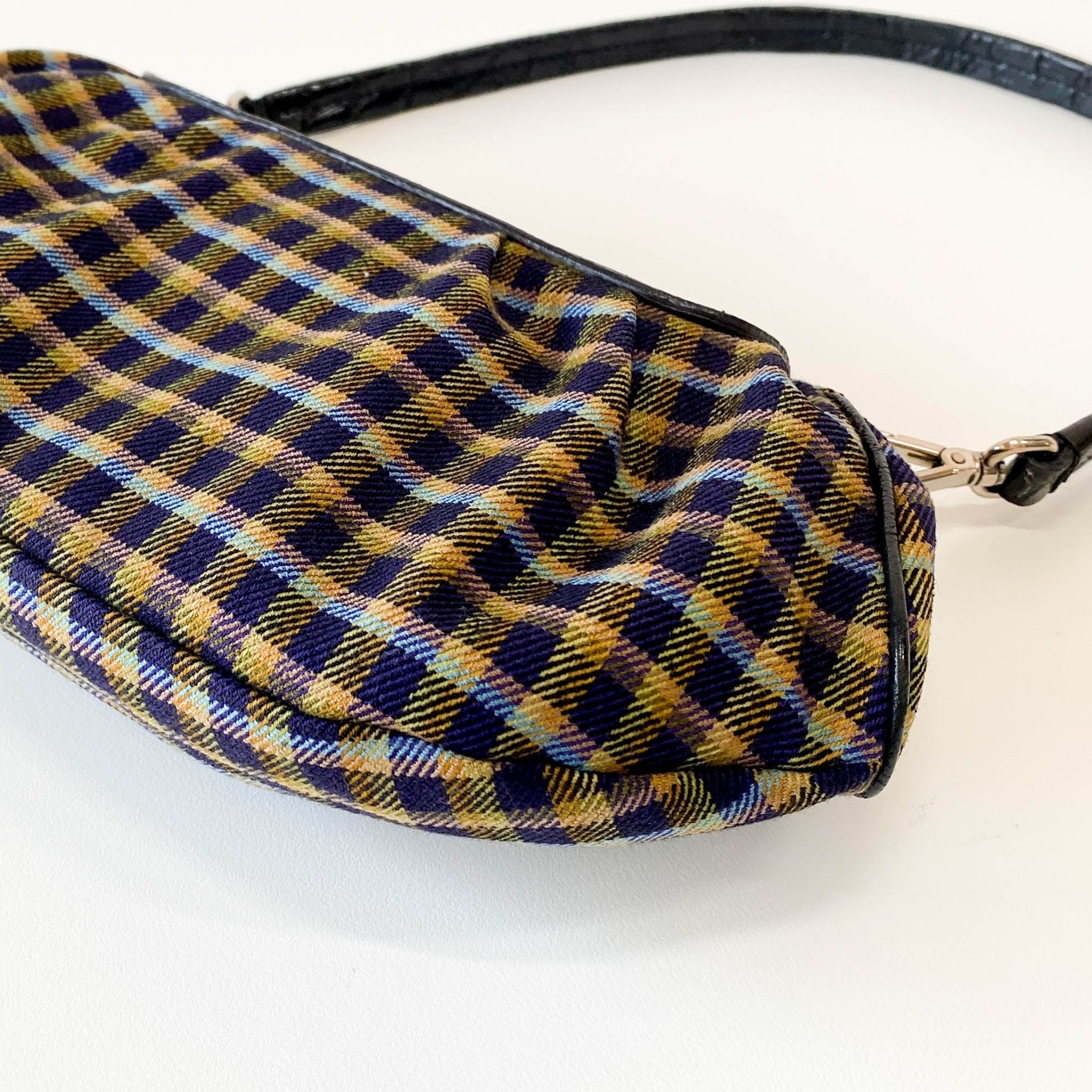 PRADA Gingham Rhinestone Hardware Shoulder Bag, in , Sold by HIVE PRELOVED - Shoulder Bags, ,