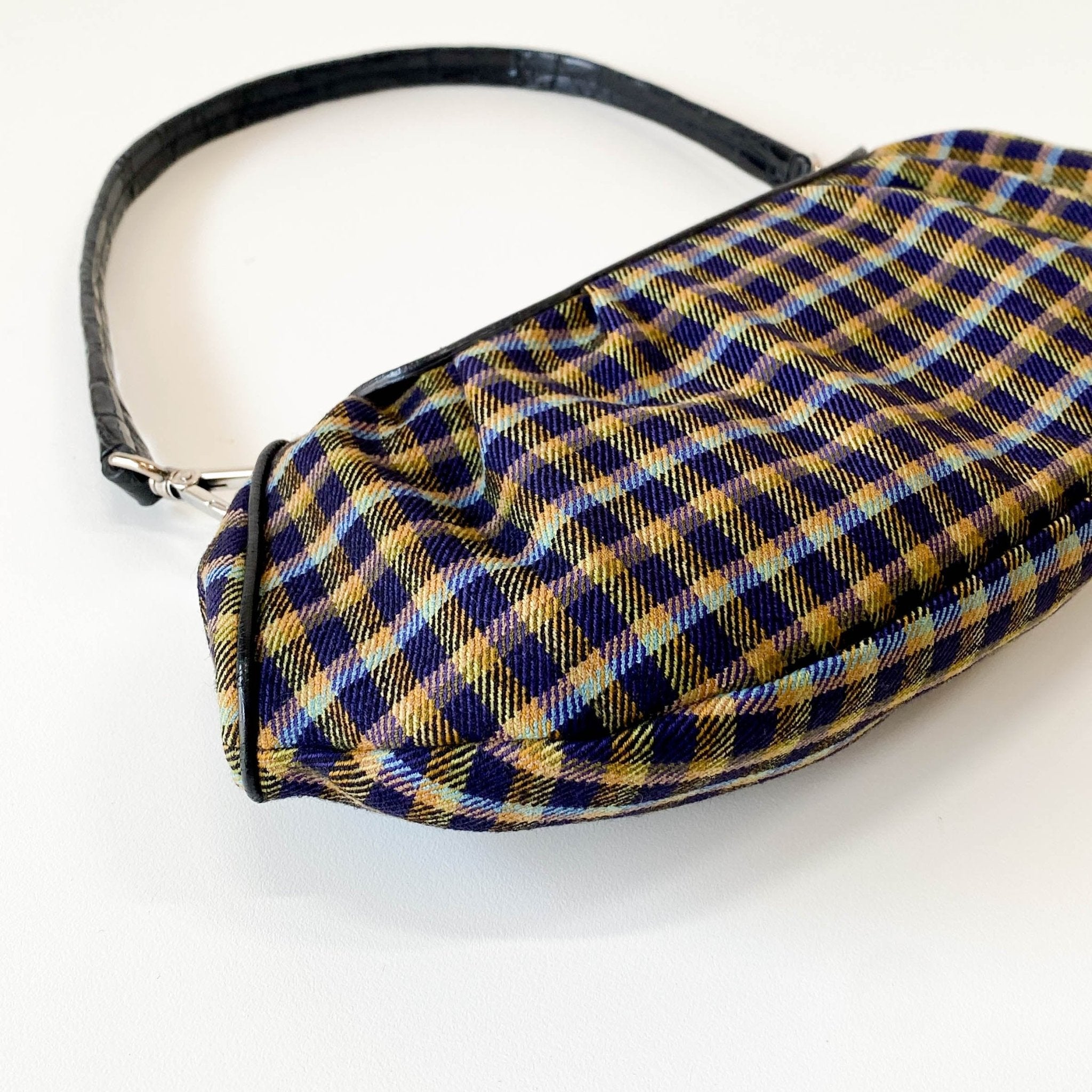 PRADA Gingham Rhinestone Hardware Shoulder Bag, in , Sold by HIVE PRELOVED - Shoulder Bags, ,