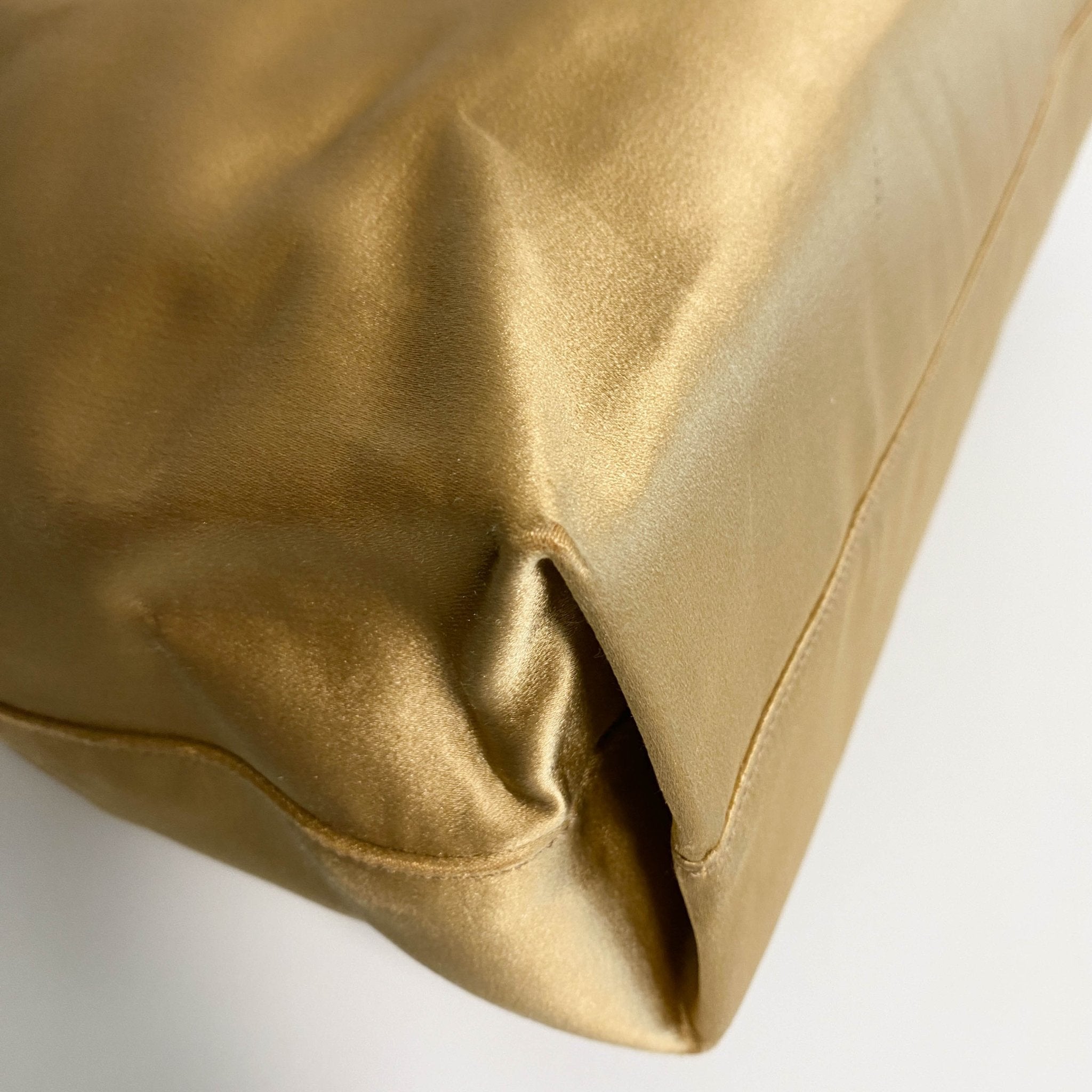 PRADA Gold Satin Chain Shoulder Tote, in , Sold by HIVE PRELOVED - Totes, ,