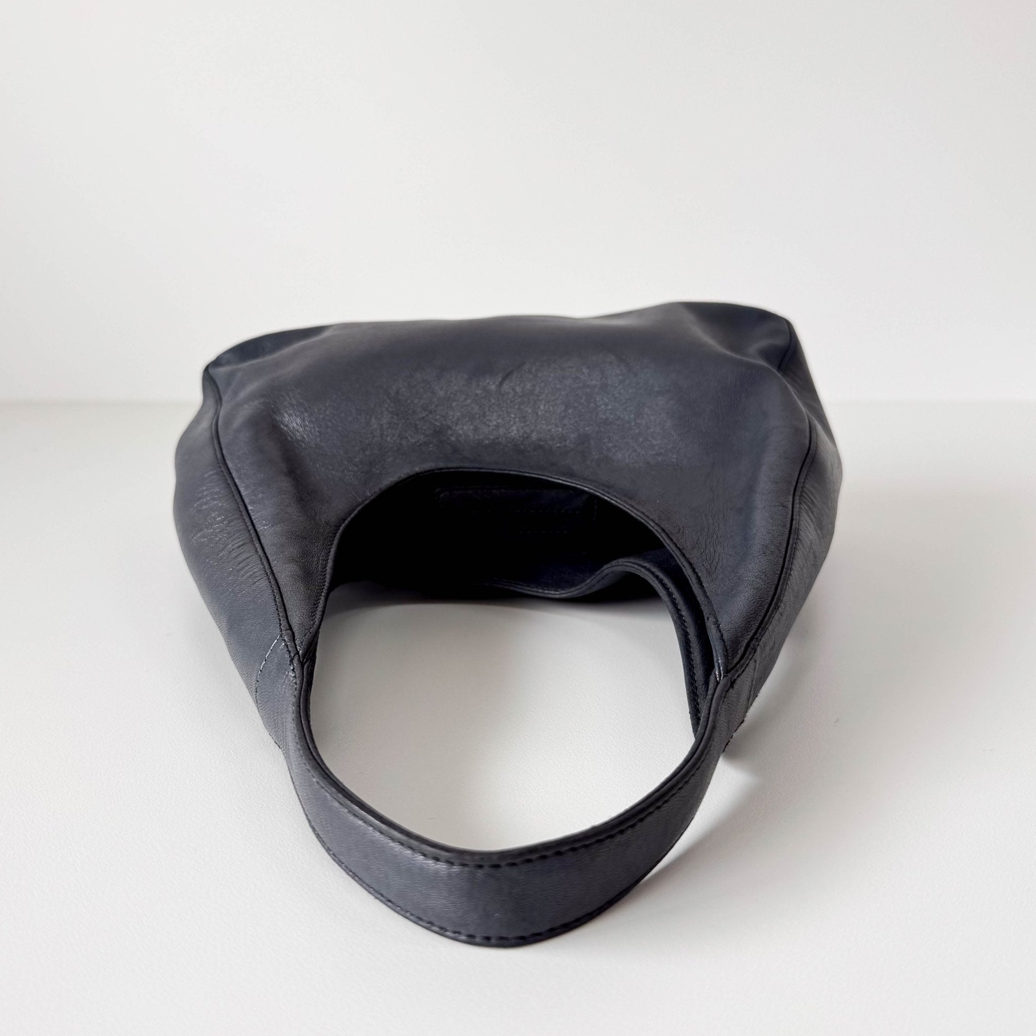 PRADA Grey Leather Hobo Shoulder Bag, in , Sold by HIVE PRELOVED - Shoulder Bags, ,