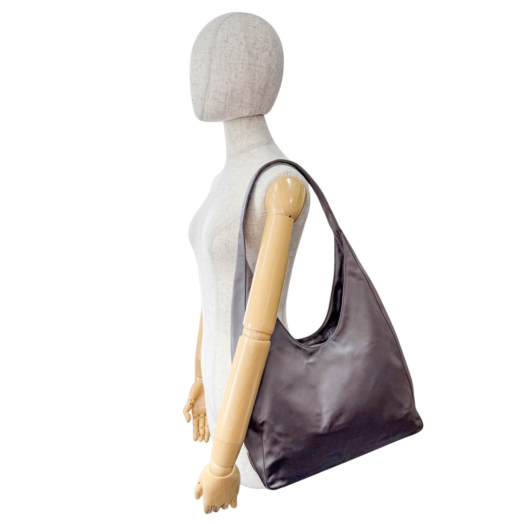 PRADA Hobo Satin Grey Shoulder Bag, in , Sold by HIVE PRELOVED - Shoulder Bags, ,