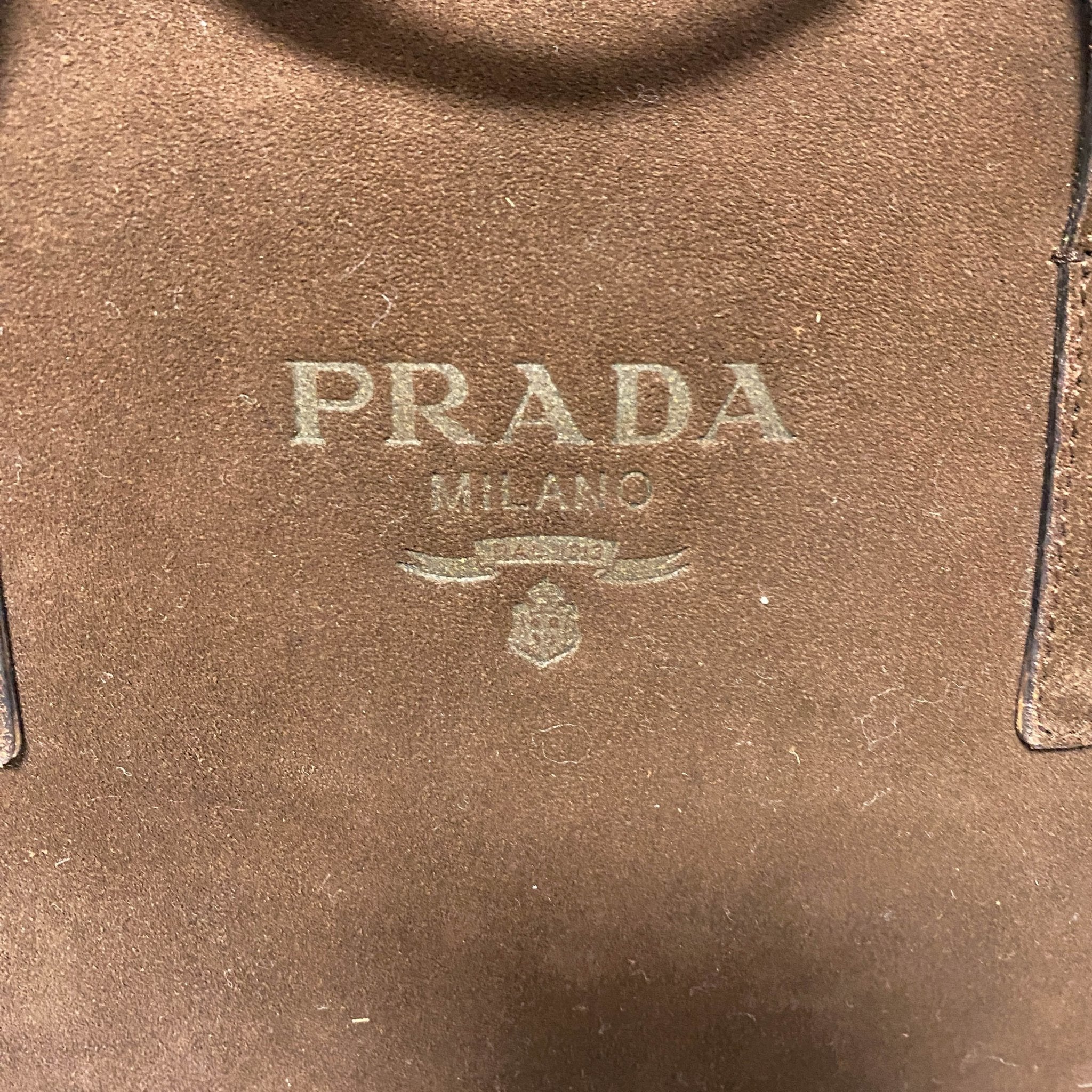 PRADA Horizontal Brown Suede Hand Bag, in , Sold by HIVE PRELOVED - Handle Bags, ,