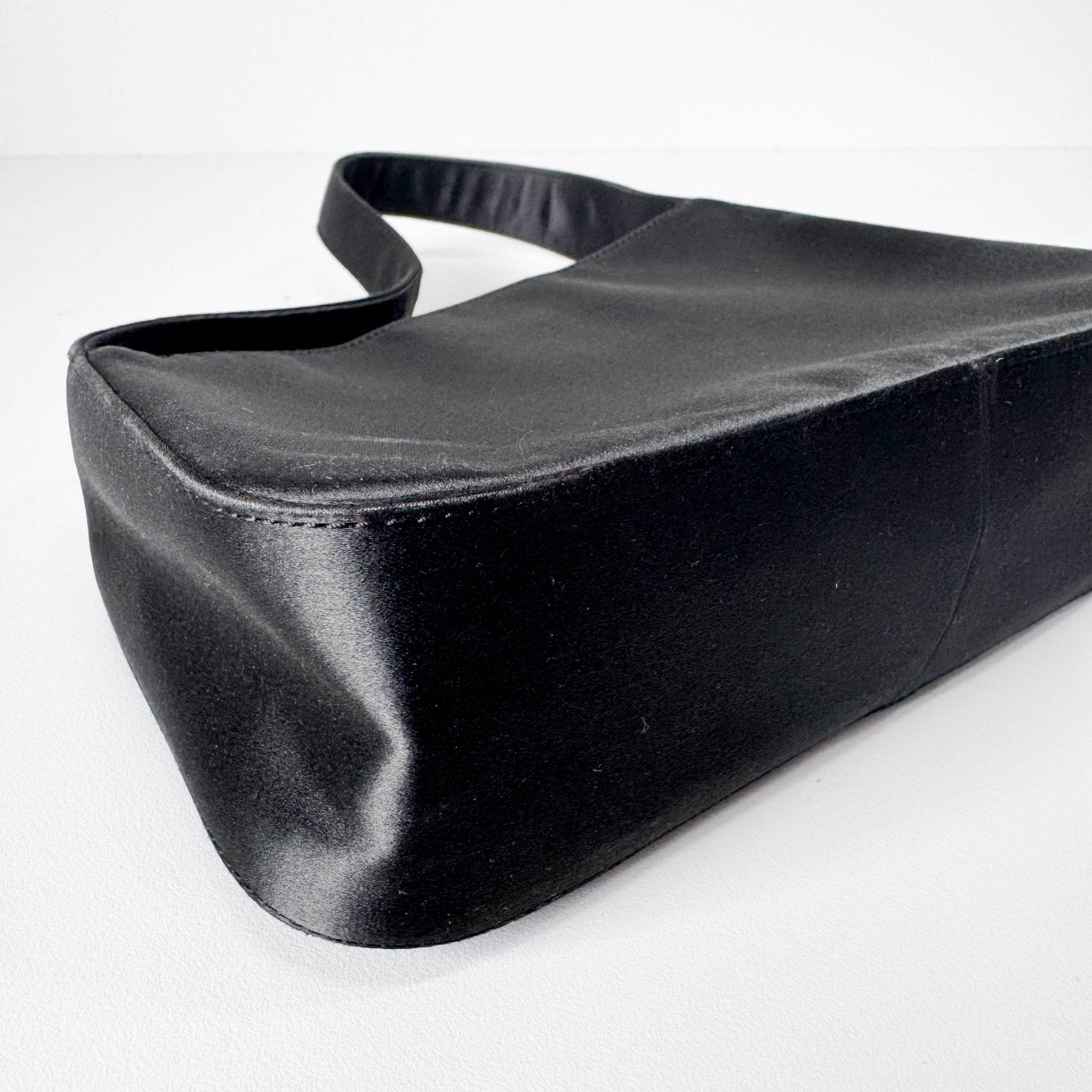 PRADA Khaki Satin Shoulder Bag, in , Sold by HIVE PRELOVED - Shoulder Bags, ,