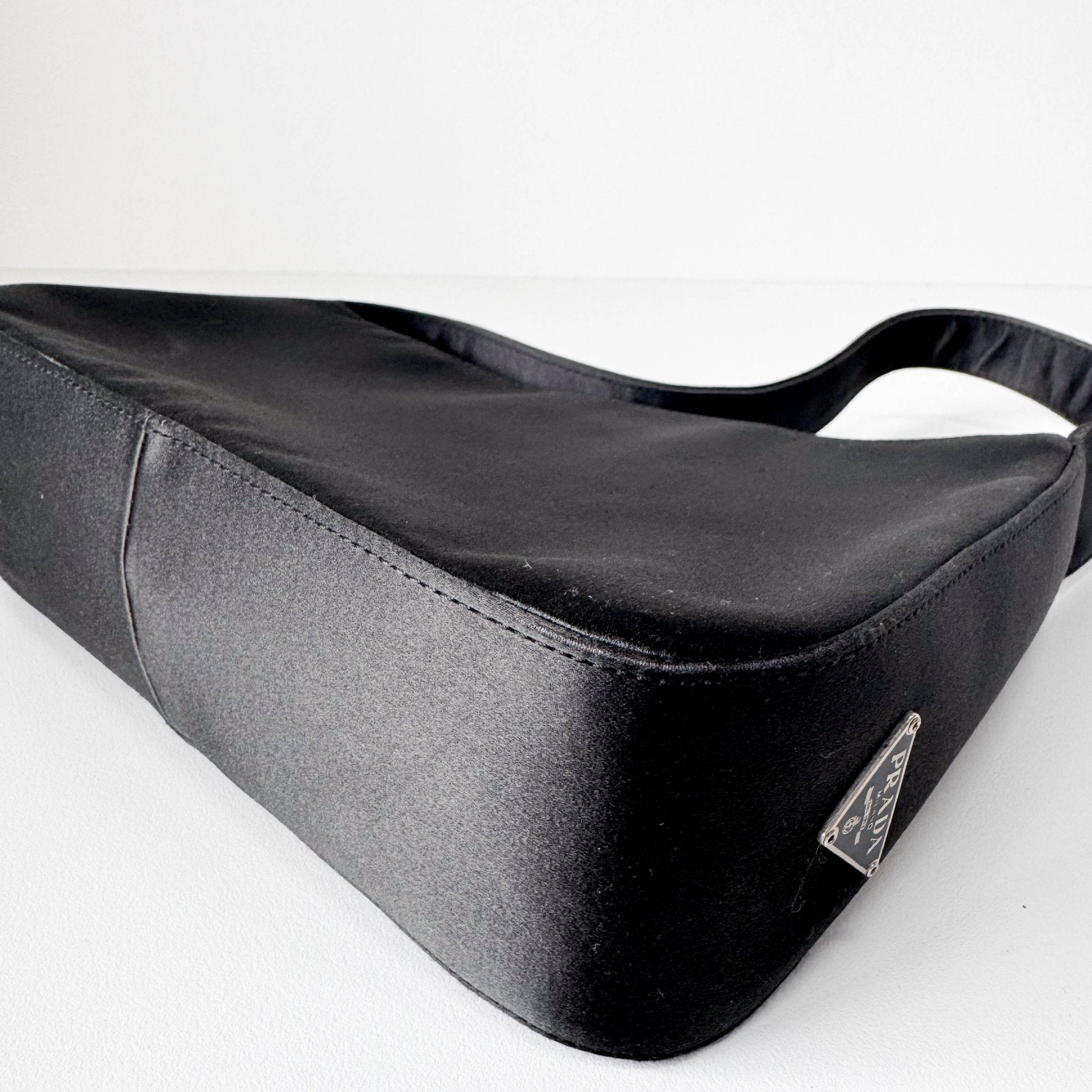 PRADA Khaki Satin Shoulder Bag, in , Sold by HIVE PRELOVED - Shoulder Bags, ,