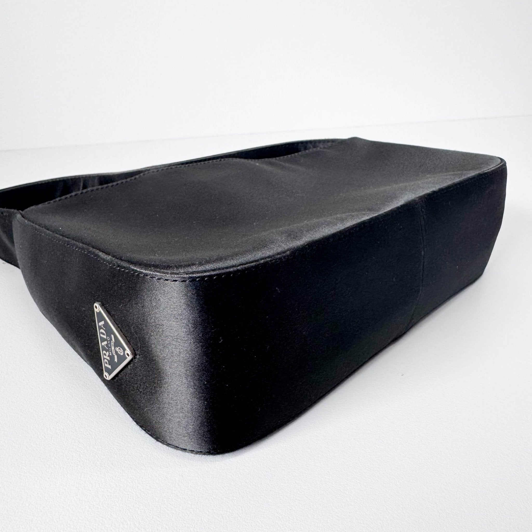 PRADA Khaki Satin Shoulder Bag, in , Sold by HIVE PRELOVED - Shoulder Bags, ,