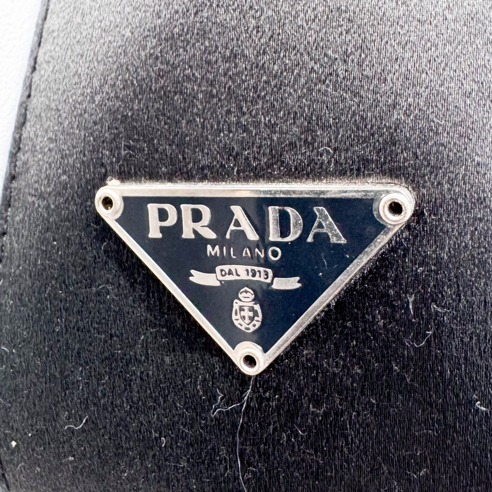 PRADA Khaki Satin Shoulder Bag, in , Sold by HIVE PRELOVED - Shoulder Bags, ,