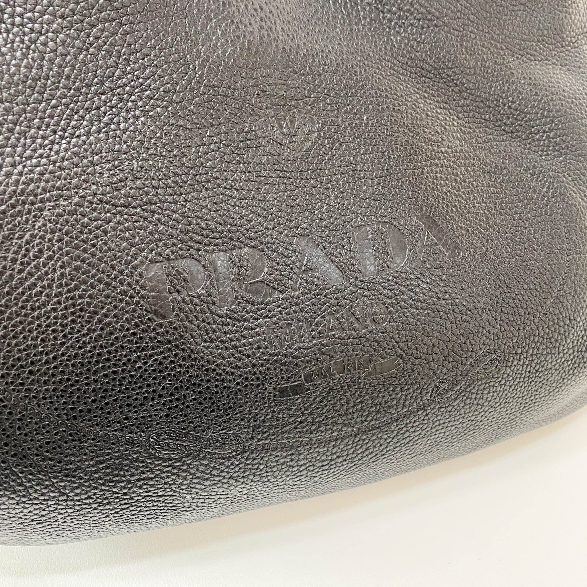 PRADA Leather Black Hobo Shoulder Bag, in , Sold by HIVE PRELOVED - Shoulder Bags, ,