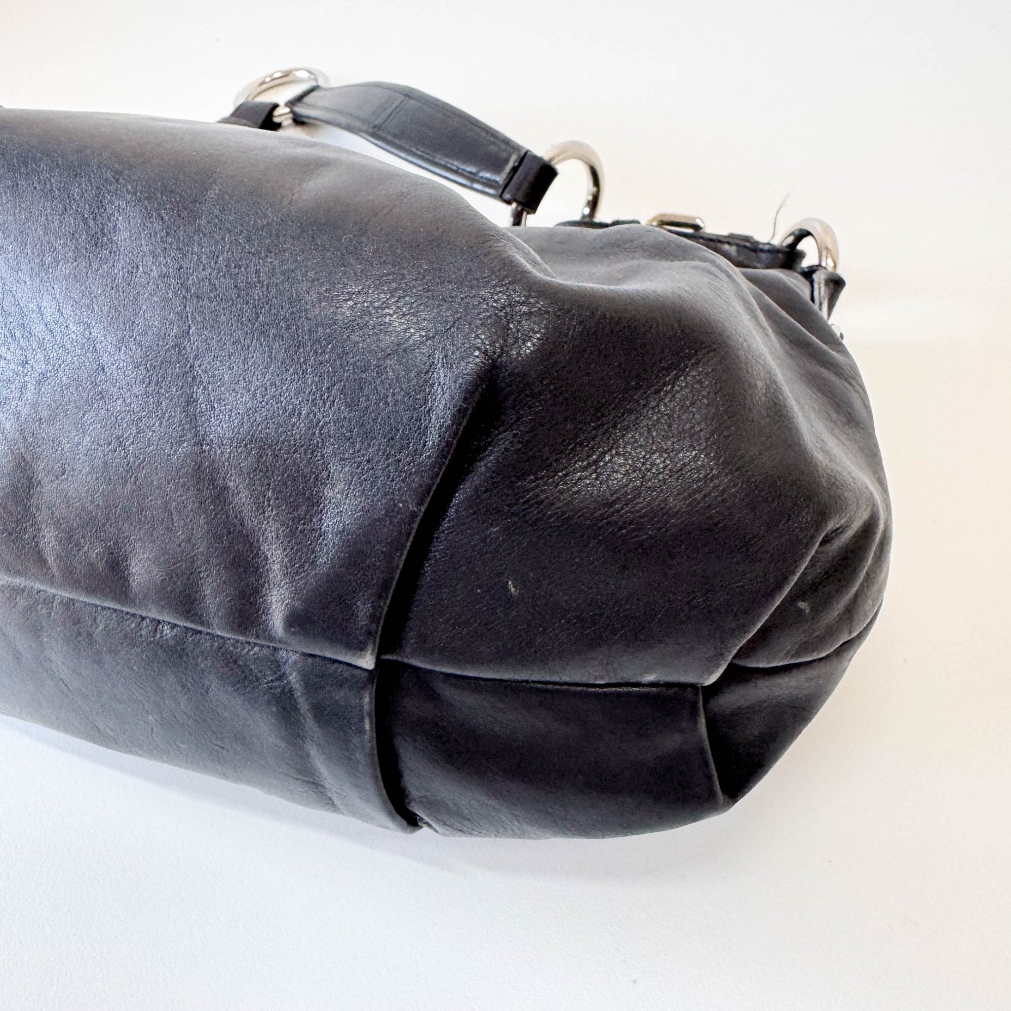 PRADA Leather Black Hobo Shoulder Bag, in , Sold by HIVE PRELOVED - Shoulder Bags, ,