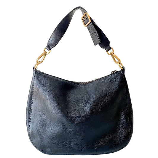 PRADA Leather Black Hobo Shoulder Bag, in , Sold by HIVE PRELOVED - Shoulder Bags, ,