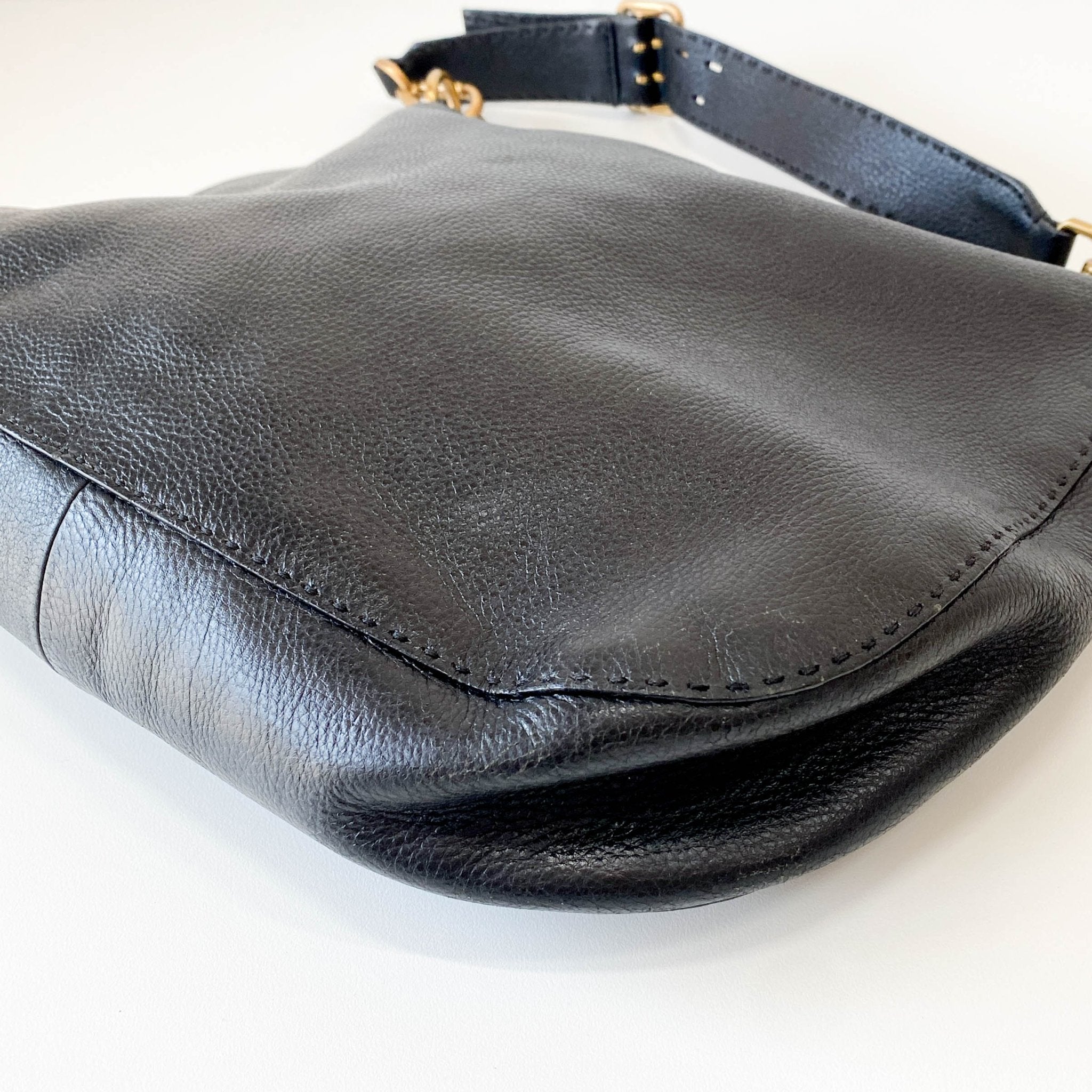 PRADA Leather Black Hobo Shoulder Bag, in , Sold by HIVE PRELOVED - Shoulder Bags, ,