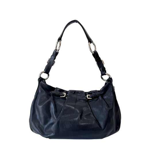 PRADA Leather Black Hobo Shoulder Bag, in , Sold by HIVE PRELOVED - Shoulder Bags, ,