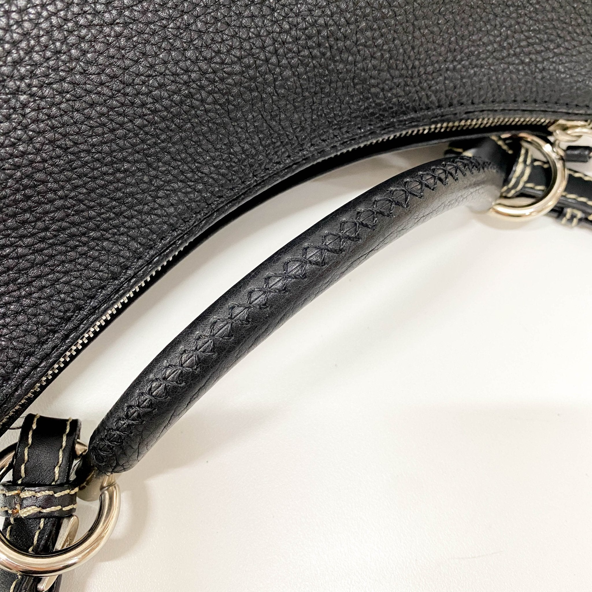 PRADA Leather Black Hobo Shoulder Bag, in , Sold by HIVE PRELOVED - Shoulder Bags, ,