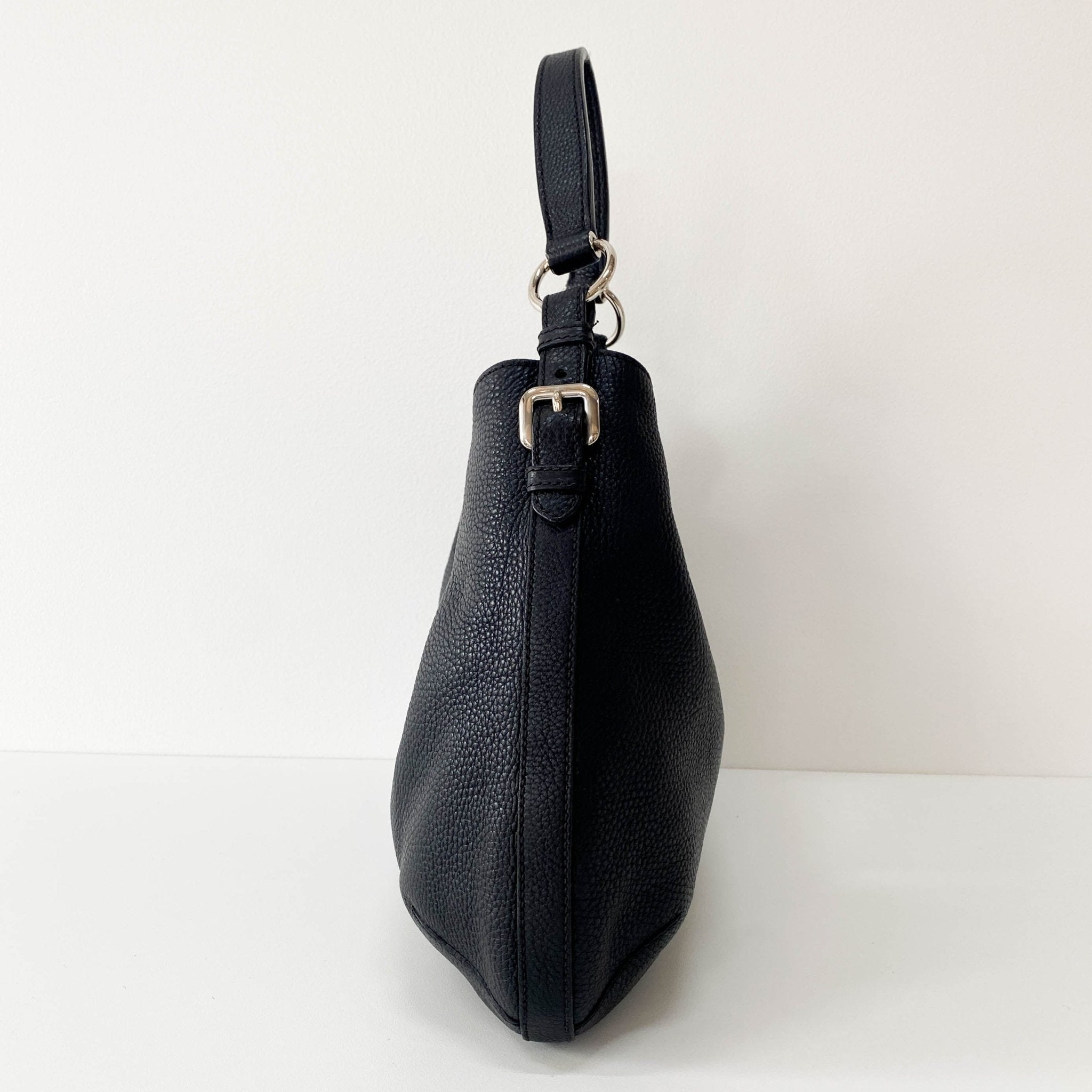 PRADA Leather Black Hobo Shoulder Bag, in , Sold by HIVE PRELOVED - Shoulder Bags, ,