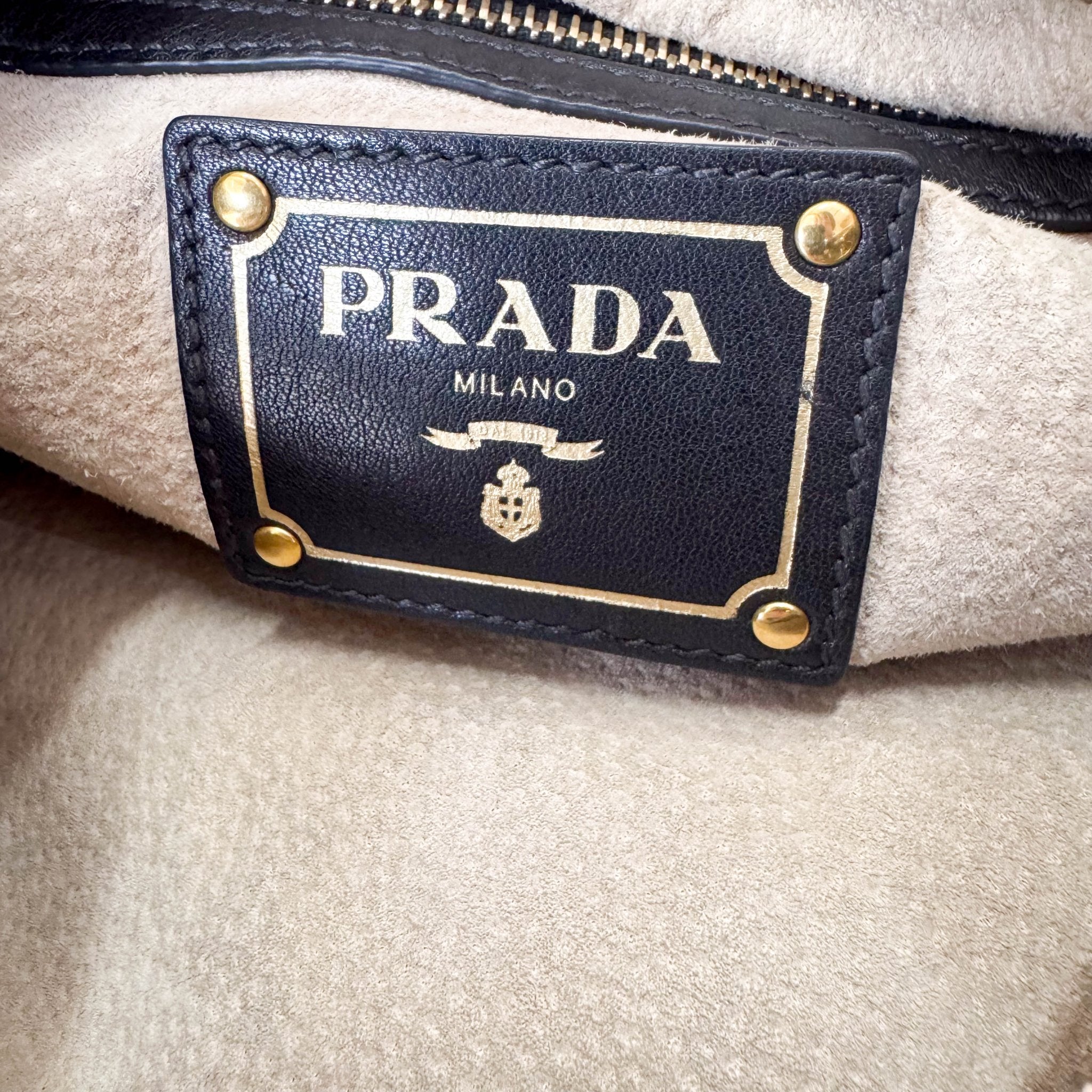 PRADA Leather Black Hobo Shoulder Bag, in , Sold by HIVE PRELOVED - Shoulder Bags, ,