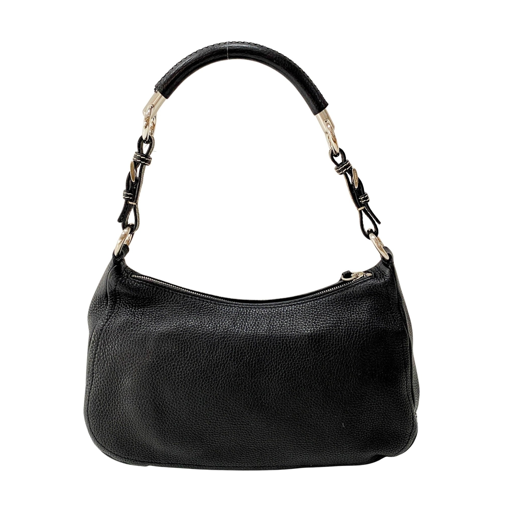 PRADA Leather Black Hobo Shoulder Bag, in , Sold by HIVE PRELOVED - Shoulder Bags, ,