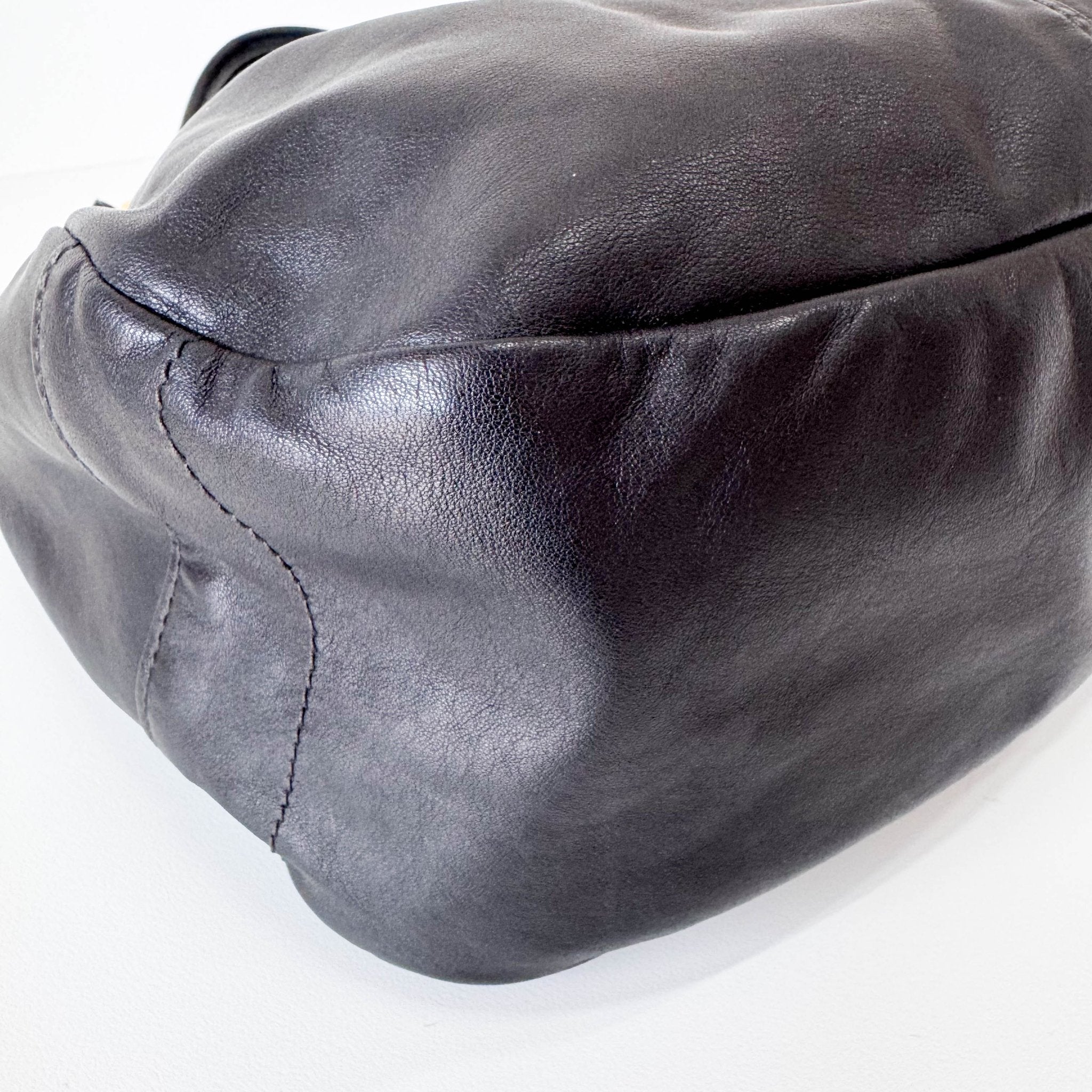 PRADA Leather Black Hobo Shoulder Bag, in , Sold by HIVE PRELOVED - Shoulder Bags, ,