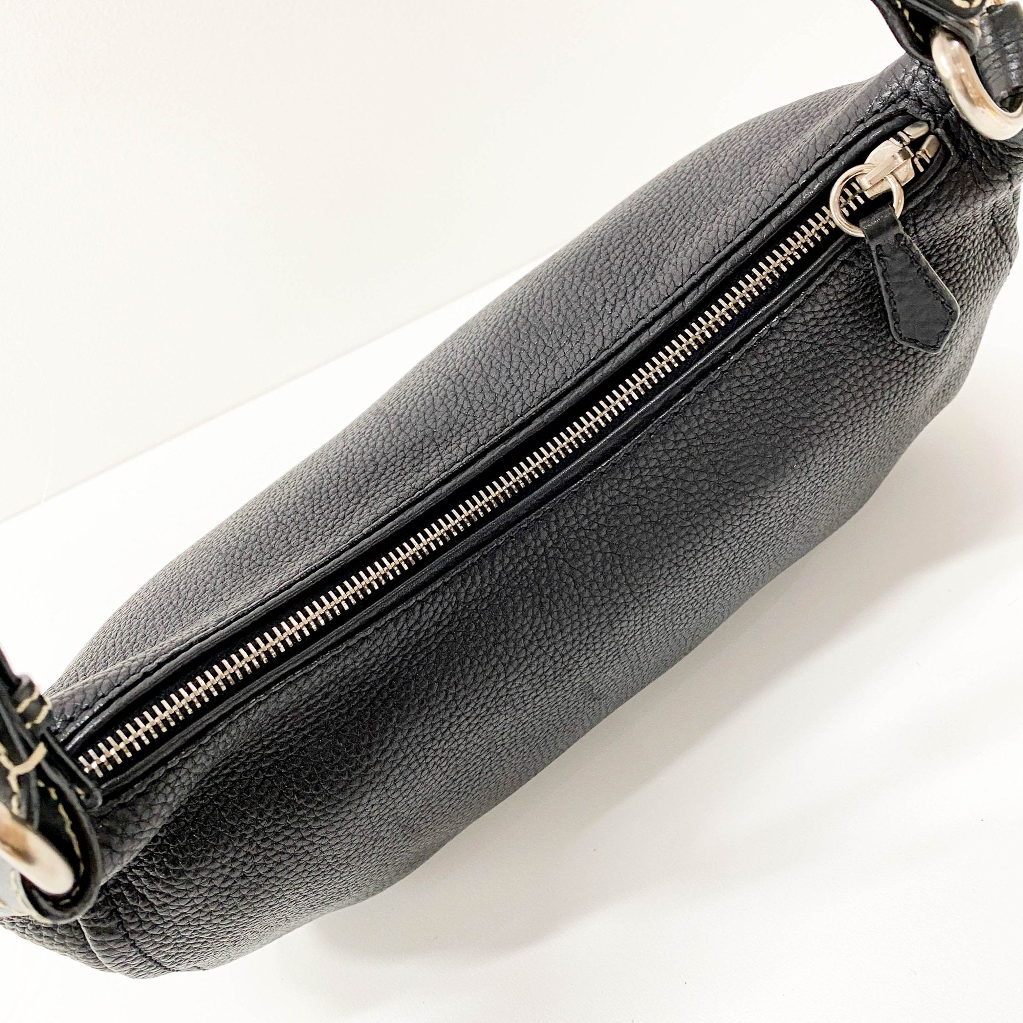 PRADA Leather Black Hobo Shoulder Bag, in , Sold by HIVE PRELOVED - Shoulder Bags, ,